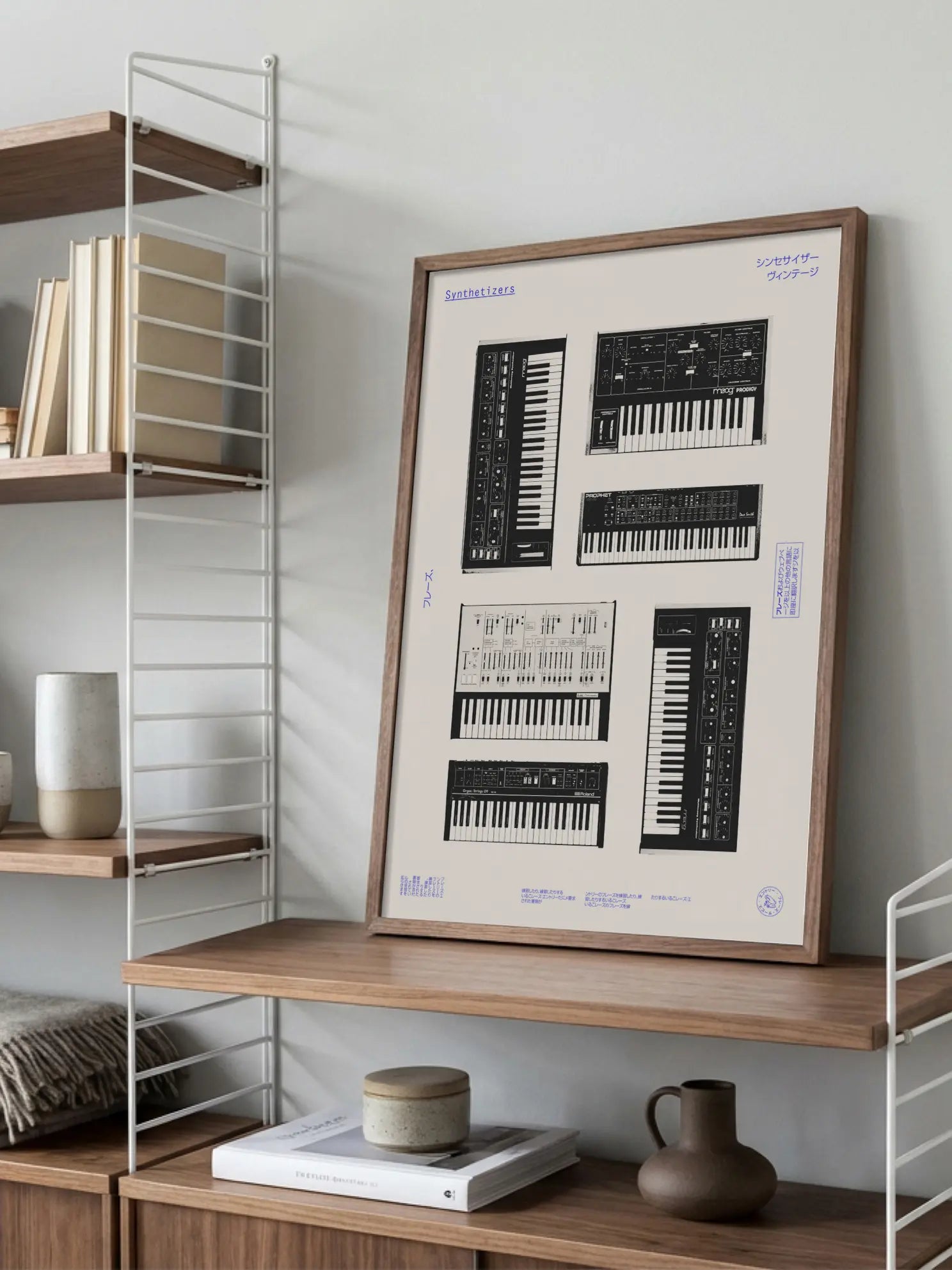 Vintage Synthesizers Poster