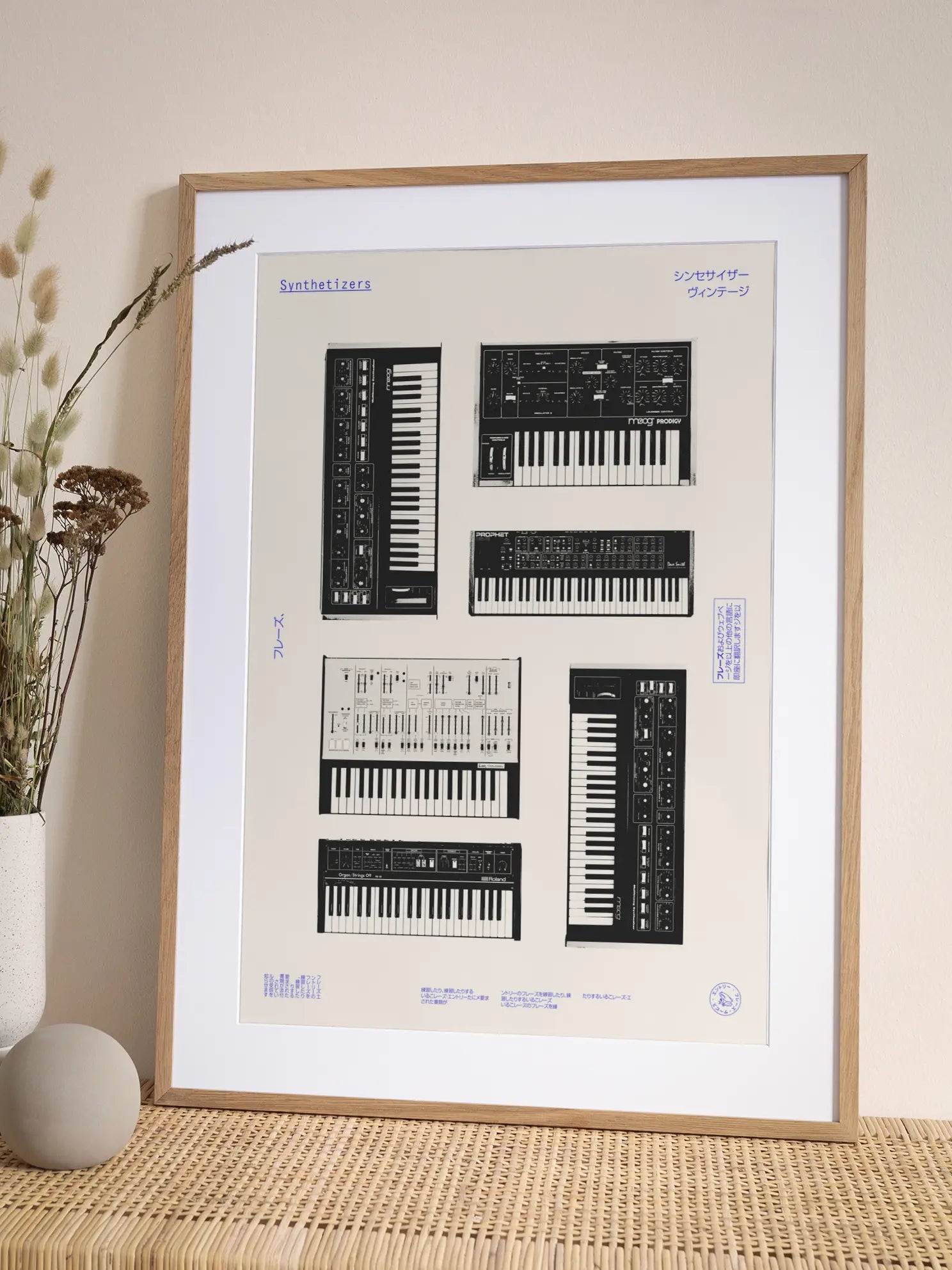 Vintage Synthesizers Poster