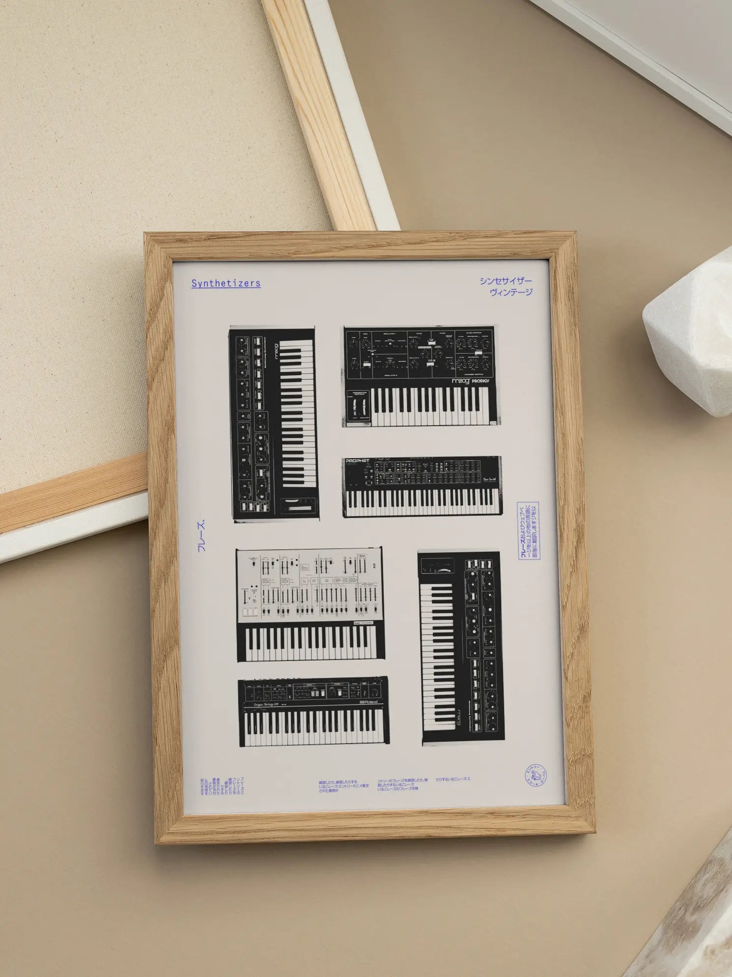 Vintage Synthesizers Poster