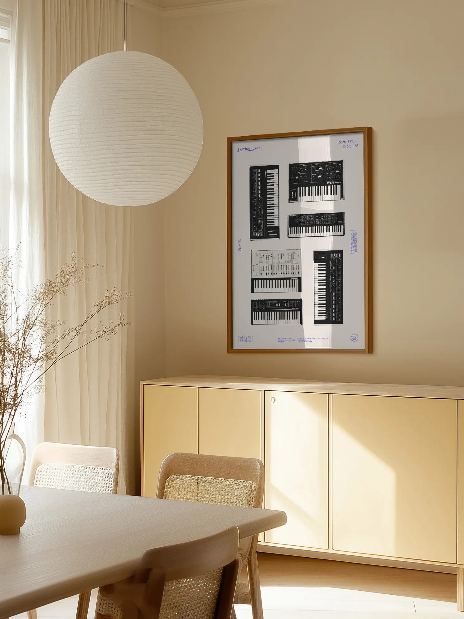 Vintage Synthesizers Poster