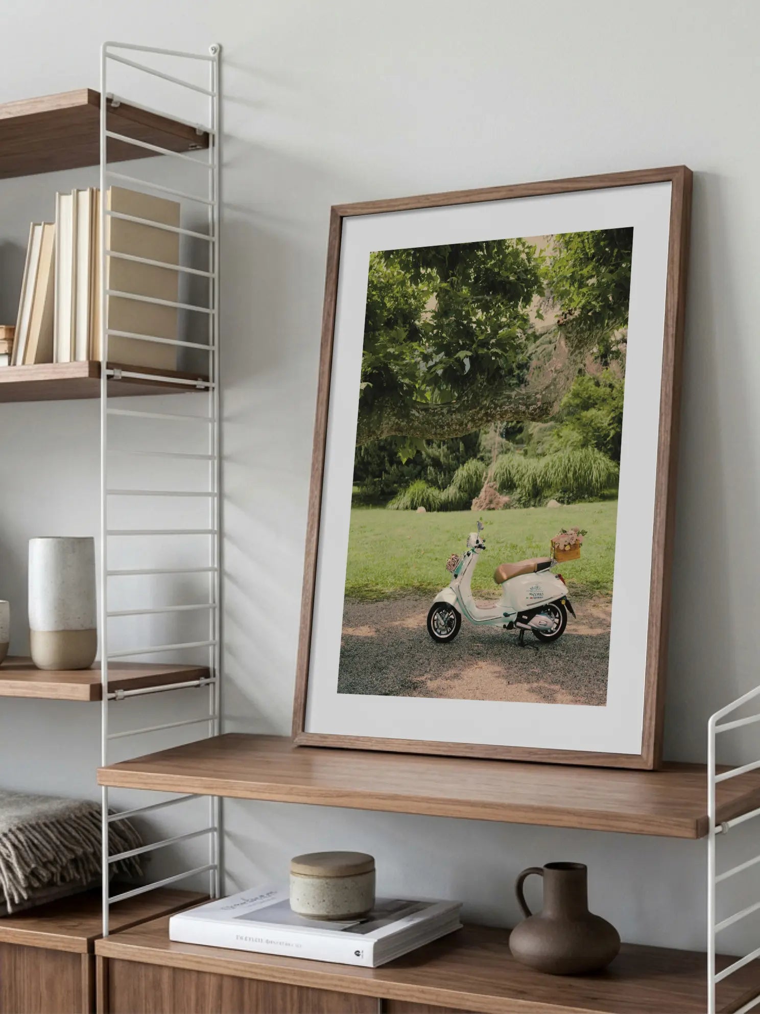 Vintage Vespa Escape Poster