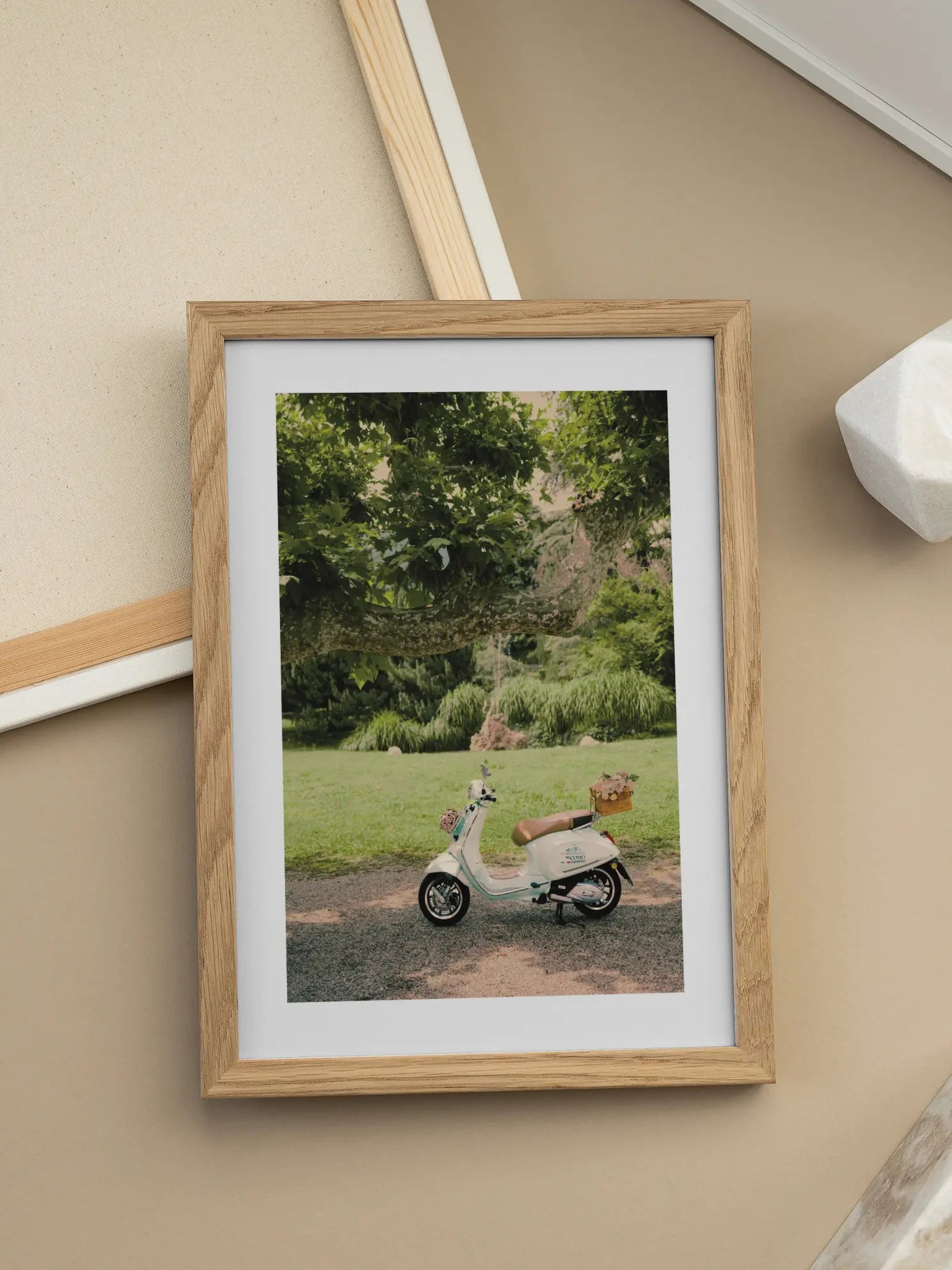 Vintage Vespa Escape Poster