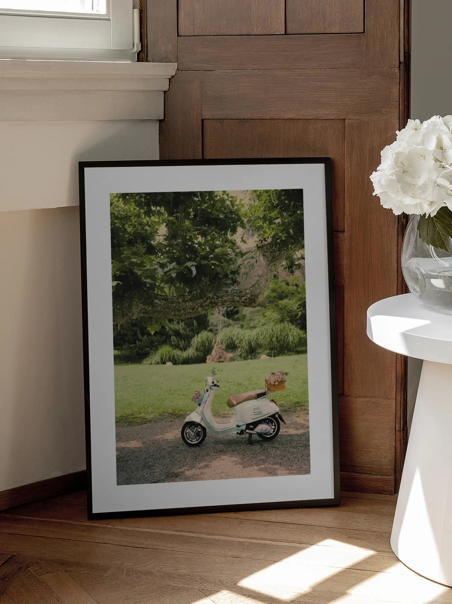 Vintage Vespa Escape Poster