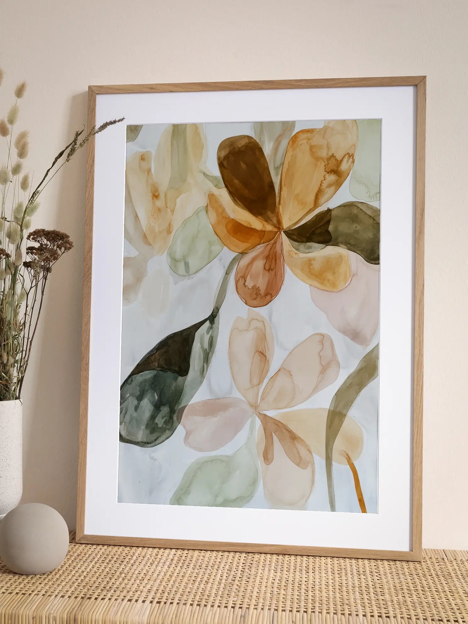 Watercolor Flowers Poster