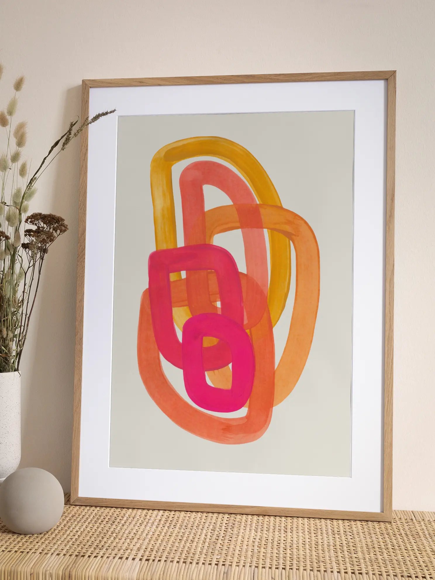 Watercolor Loops Poster