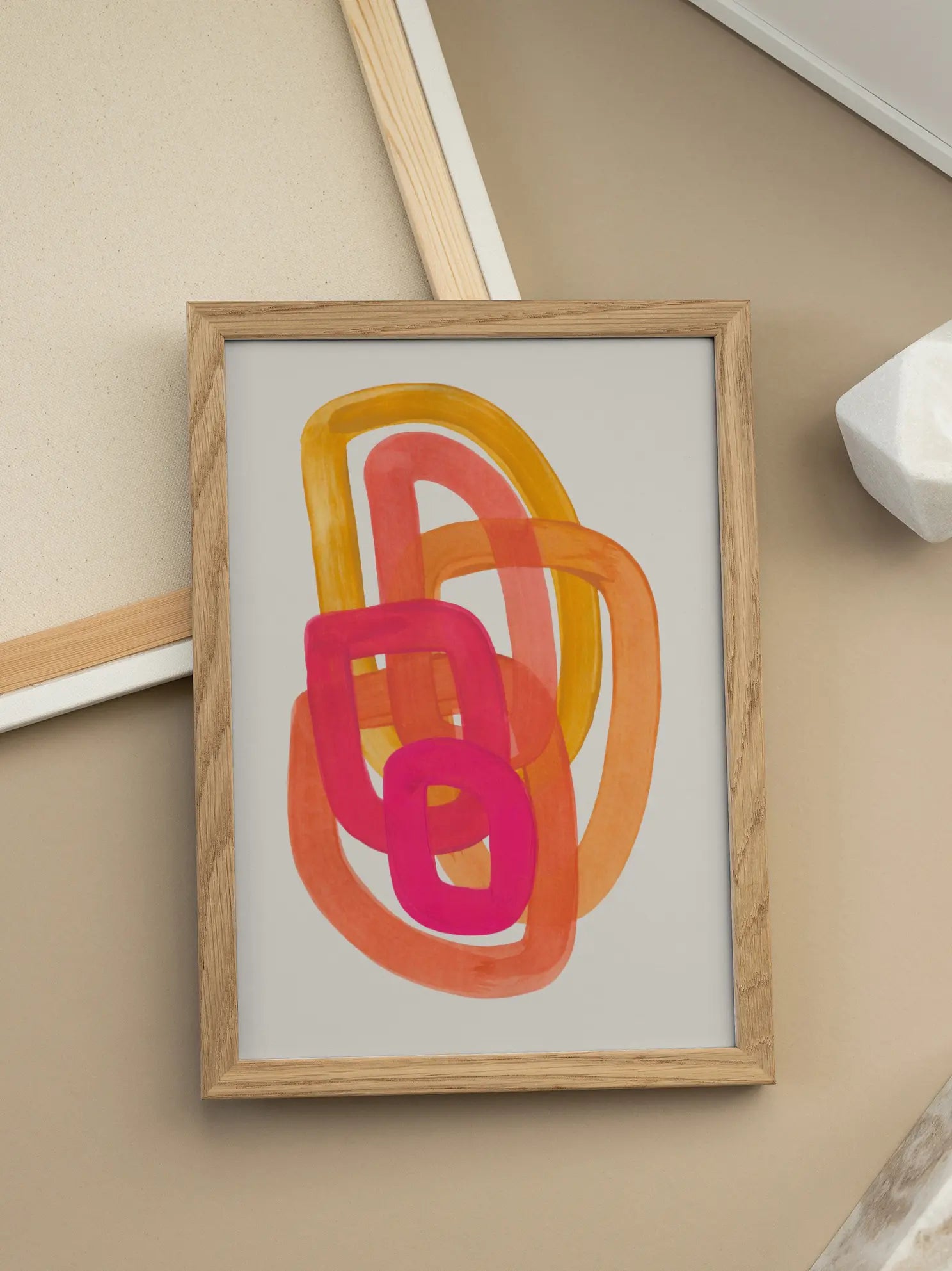 Watercolor Loops Poster