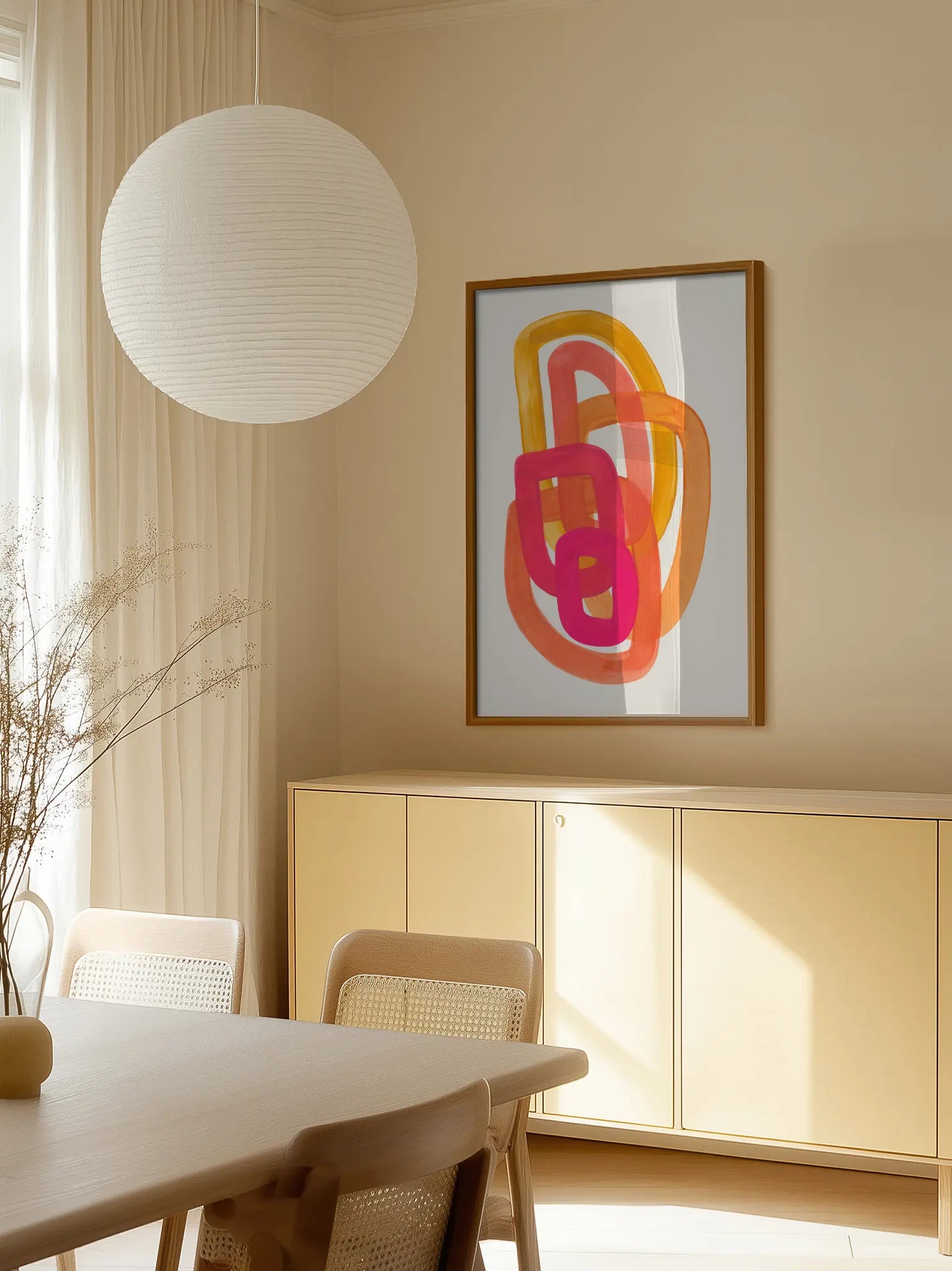 Watercolor Loops Poster