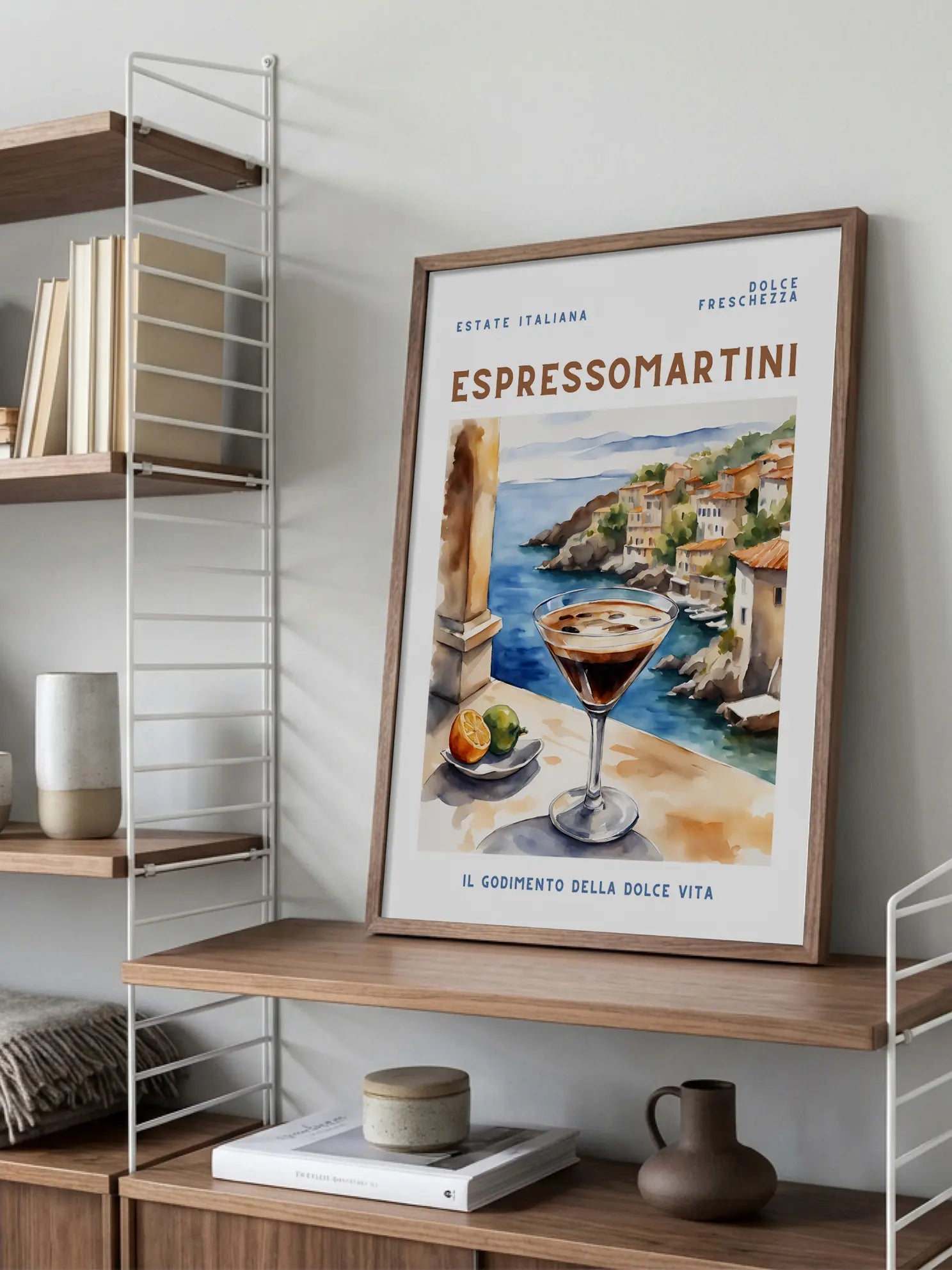 Watercolour Espresso Martini Poster