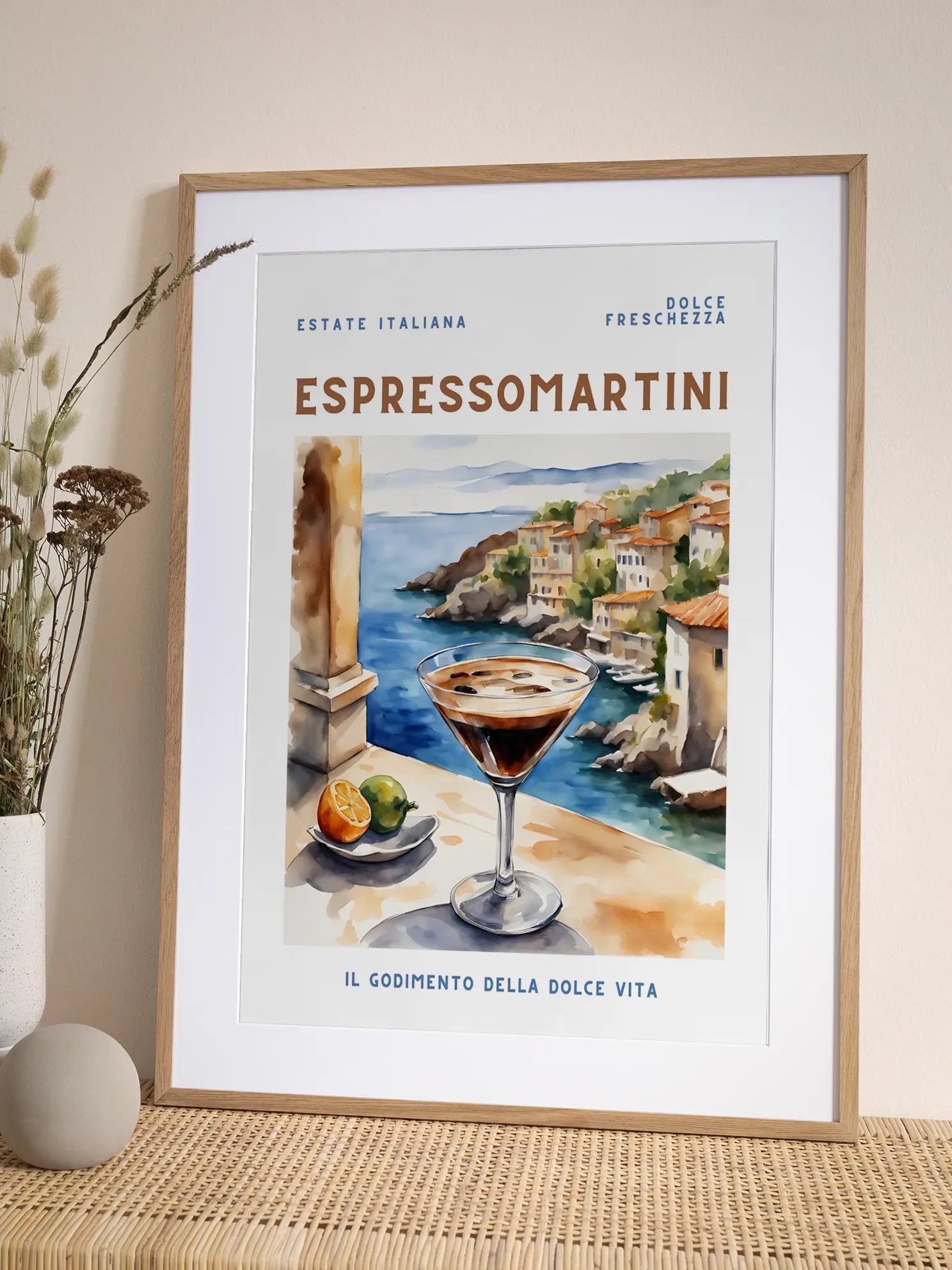 Watercolour Espresso Martini Poster