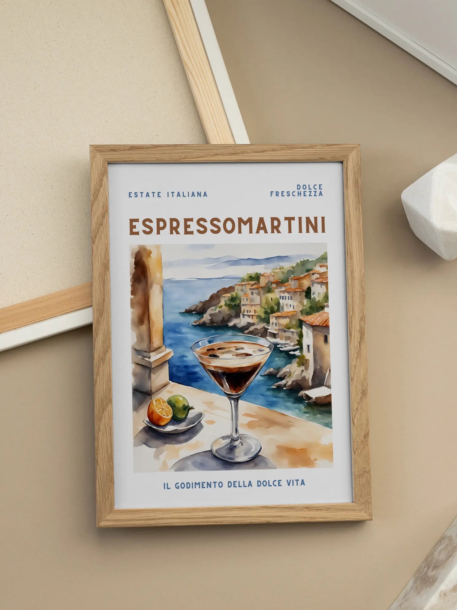 Watercolour Espresso Martini Poster