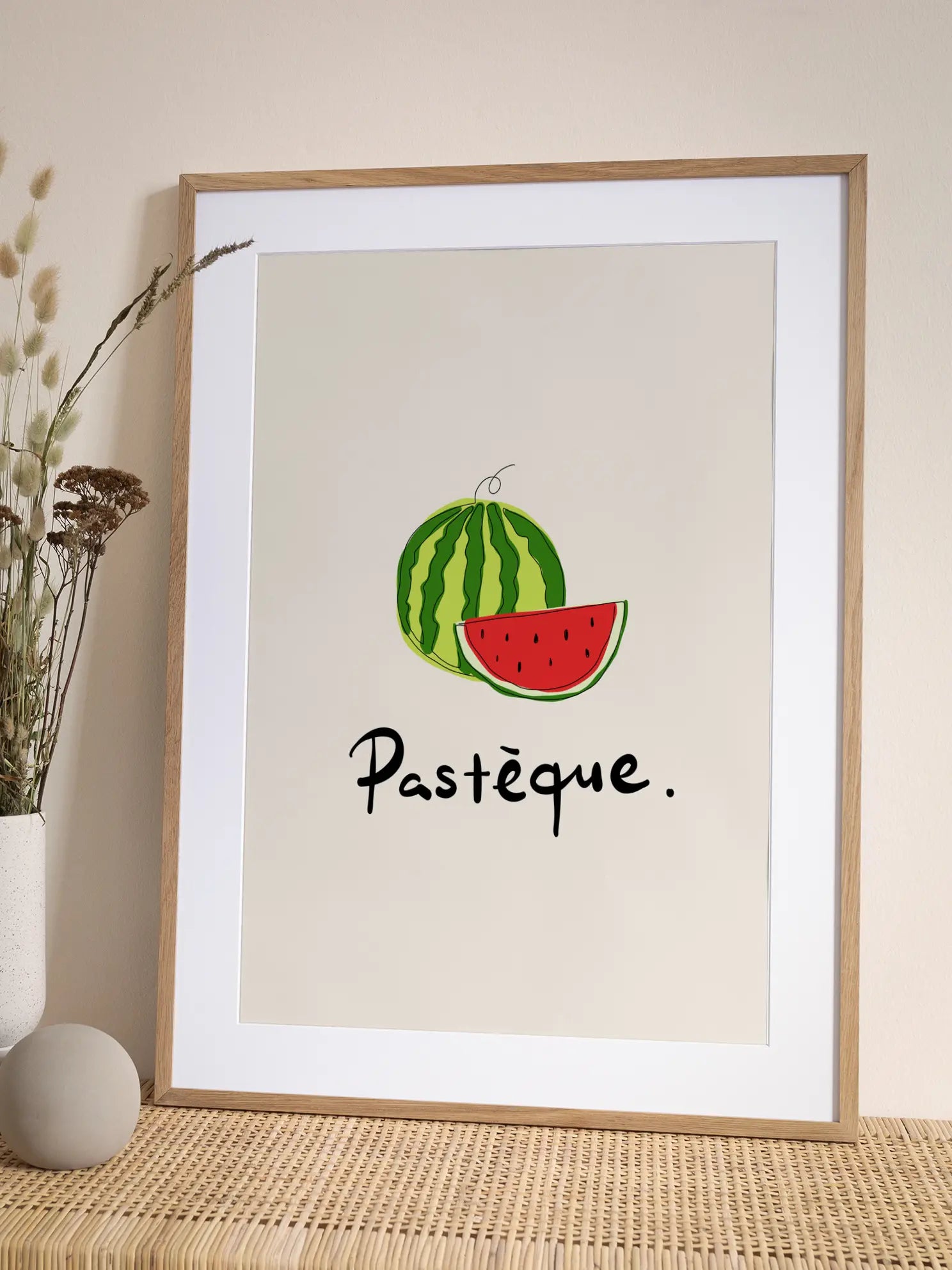 Watermelon Outline Poster