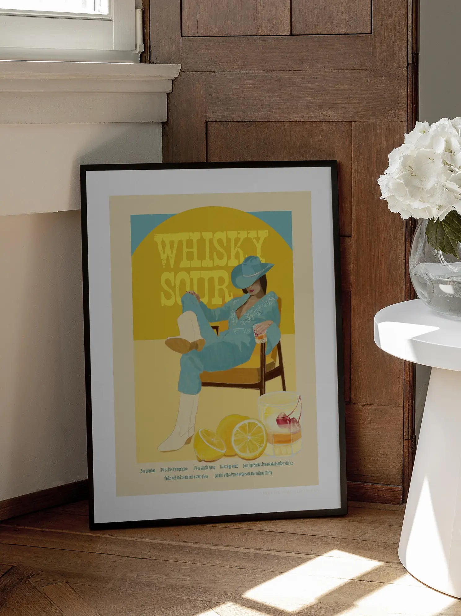 Whisky Sour Cowgirl Poster