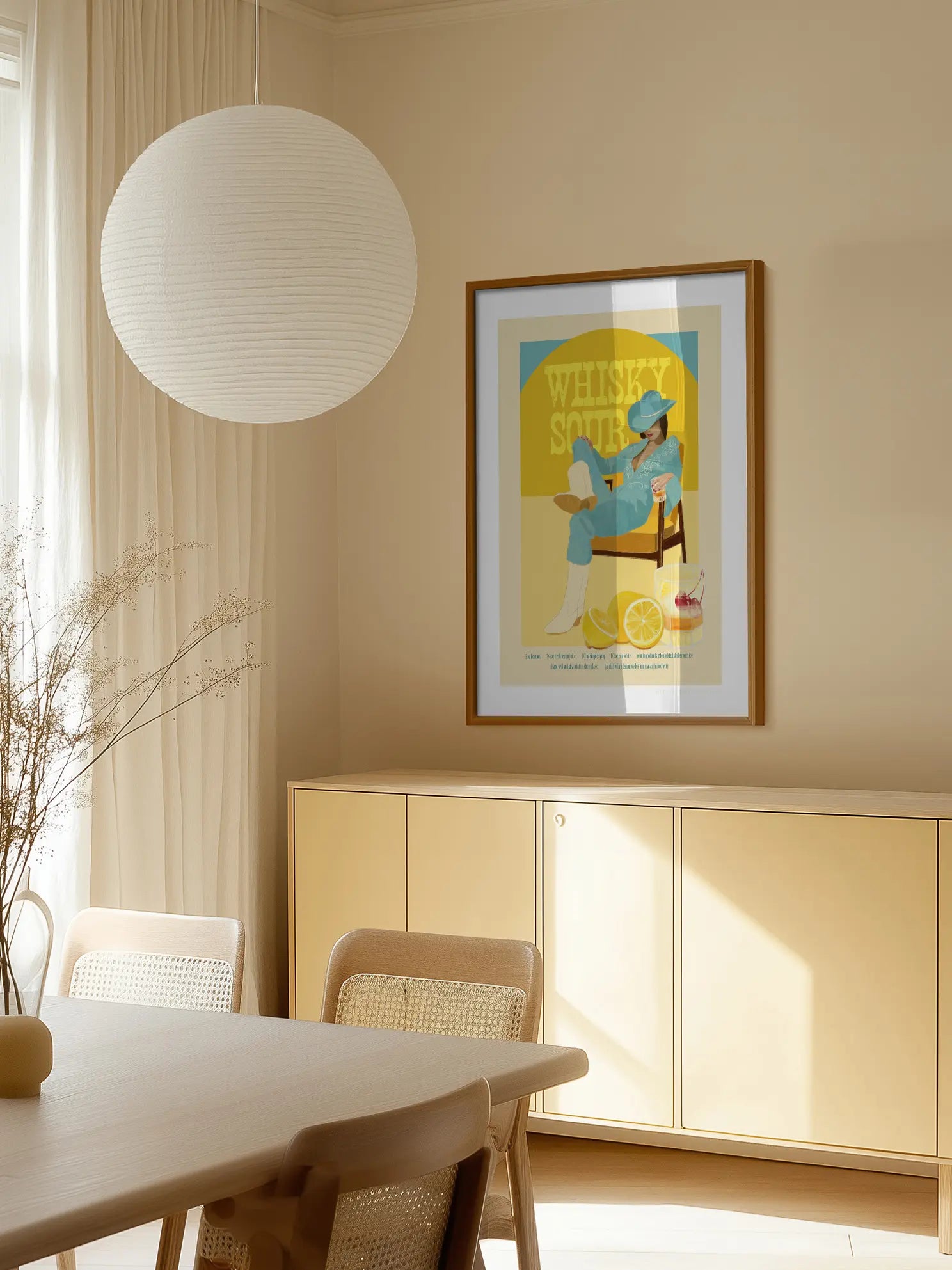 Whisky Sour Cowgirl Poster