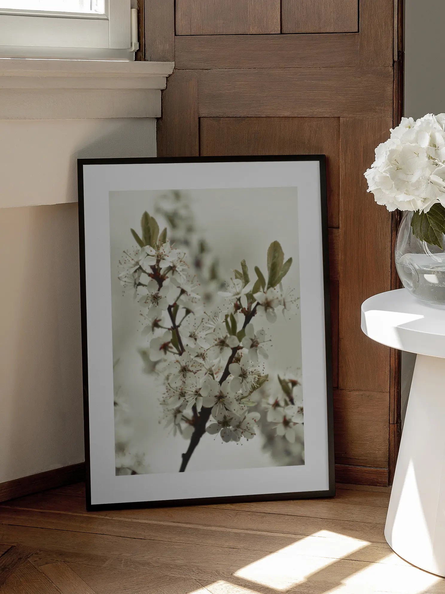 White Blossoming Branch Poster