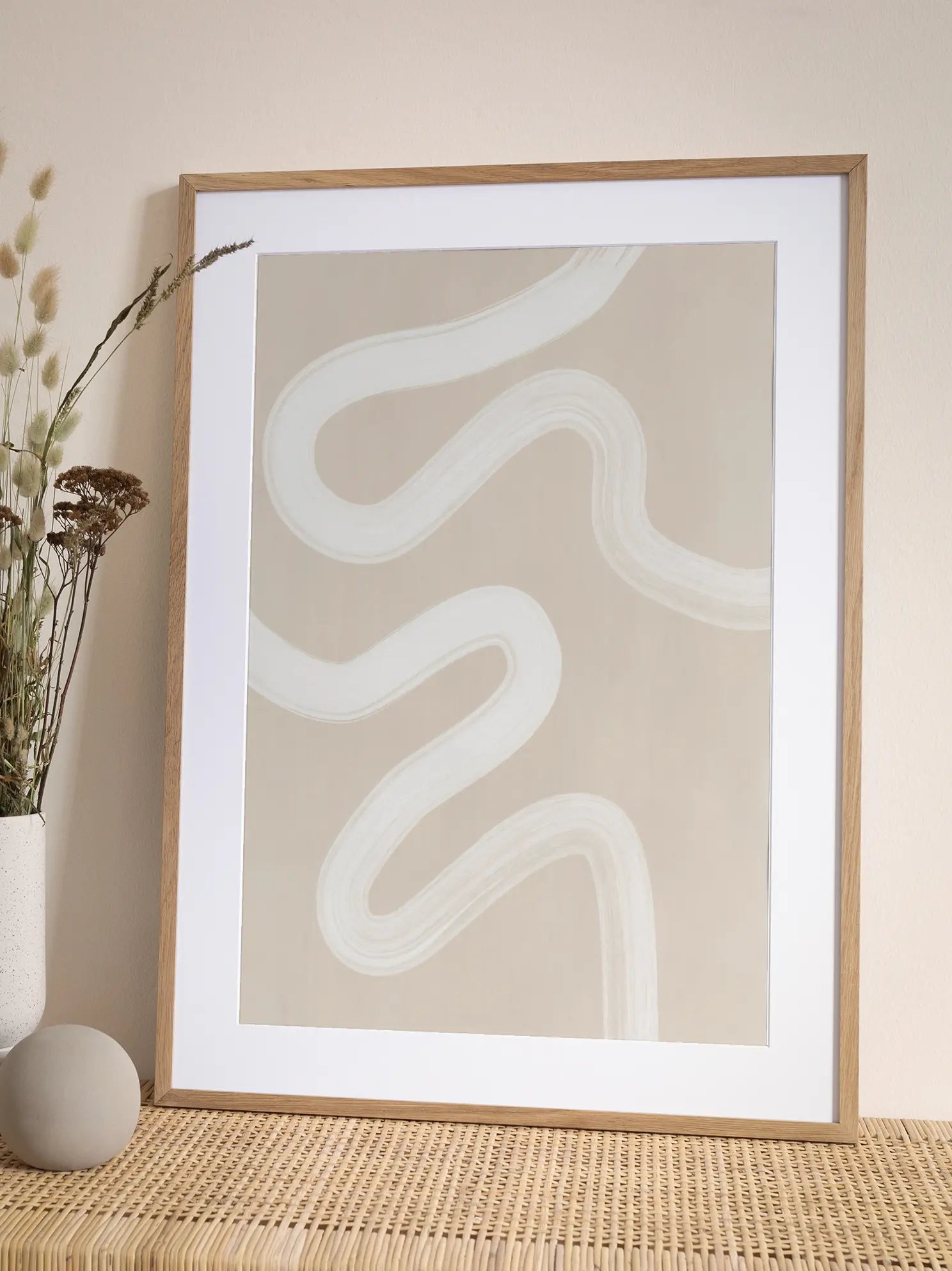 White Brush No1 Poster