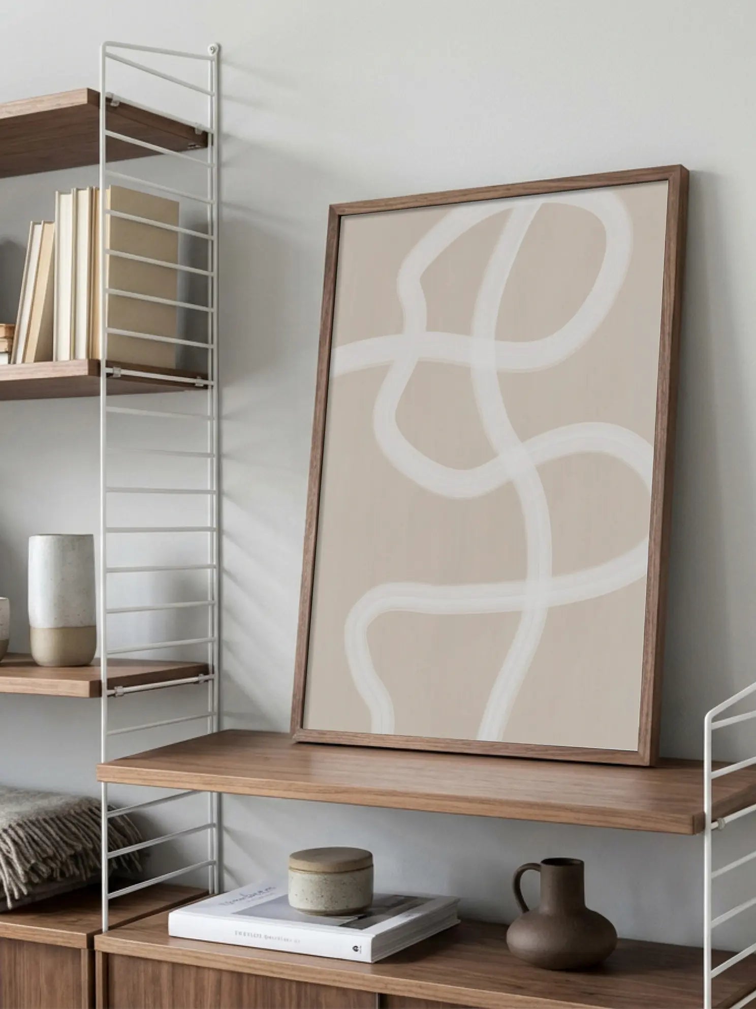 White Brush No2 Poster