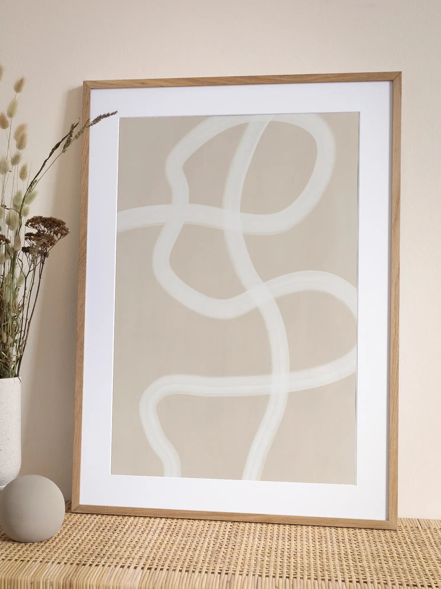 White Brush No2 Poster