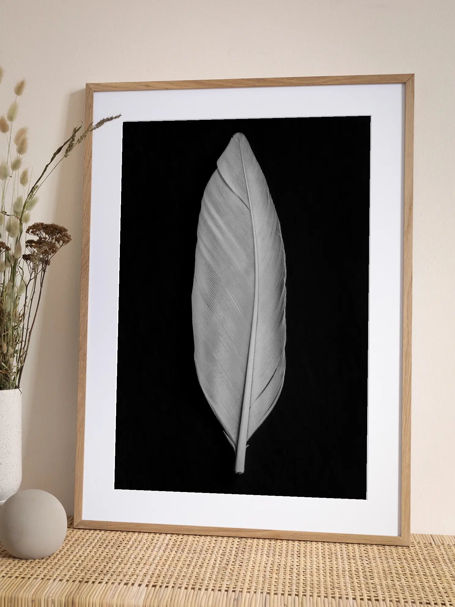 White Feather Poster