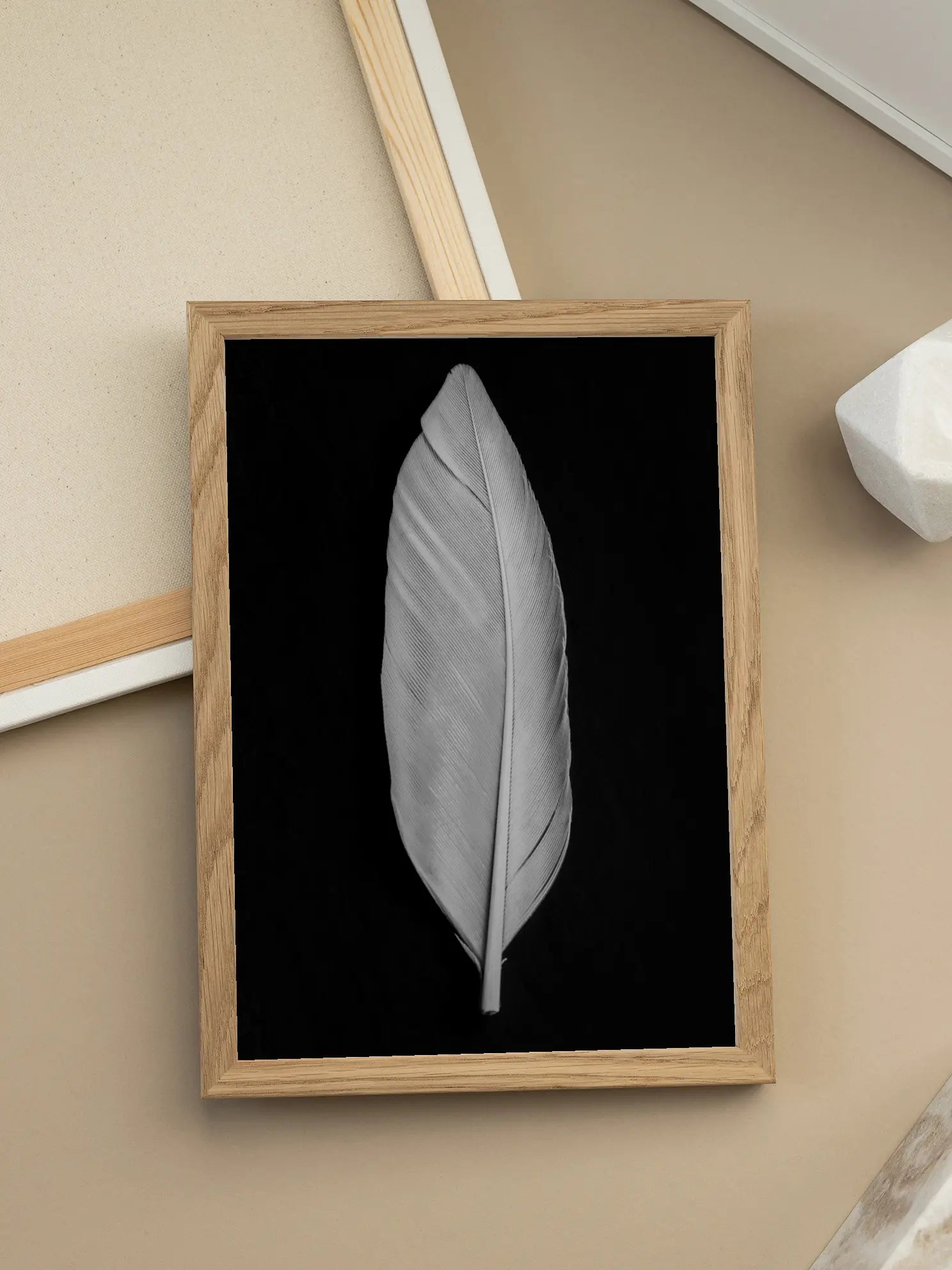 White Feather Poster