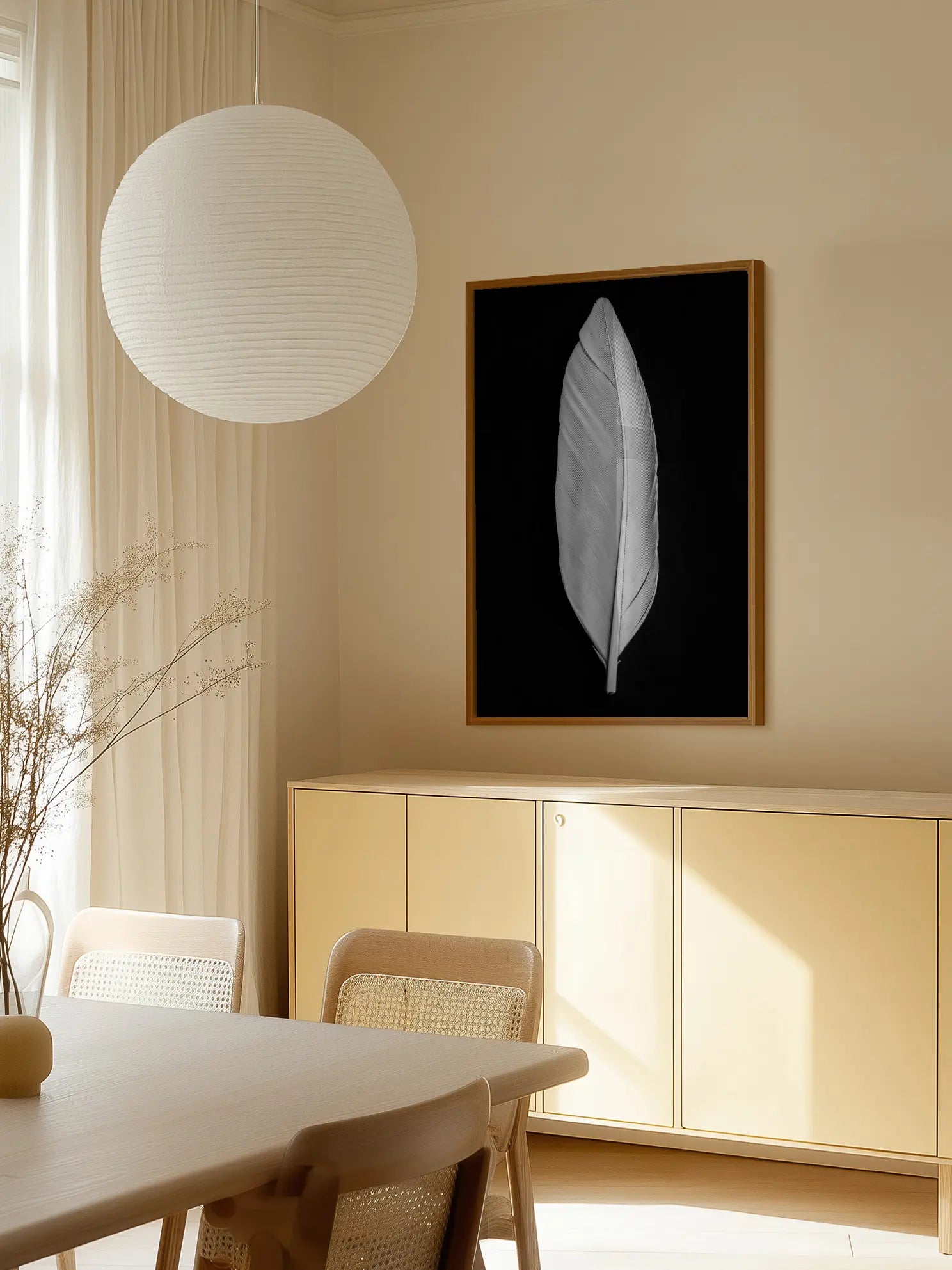 White Feather Poster