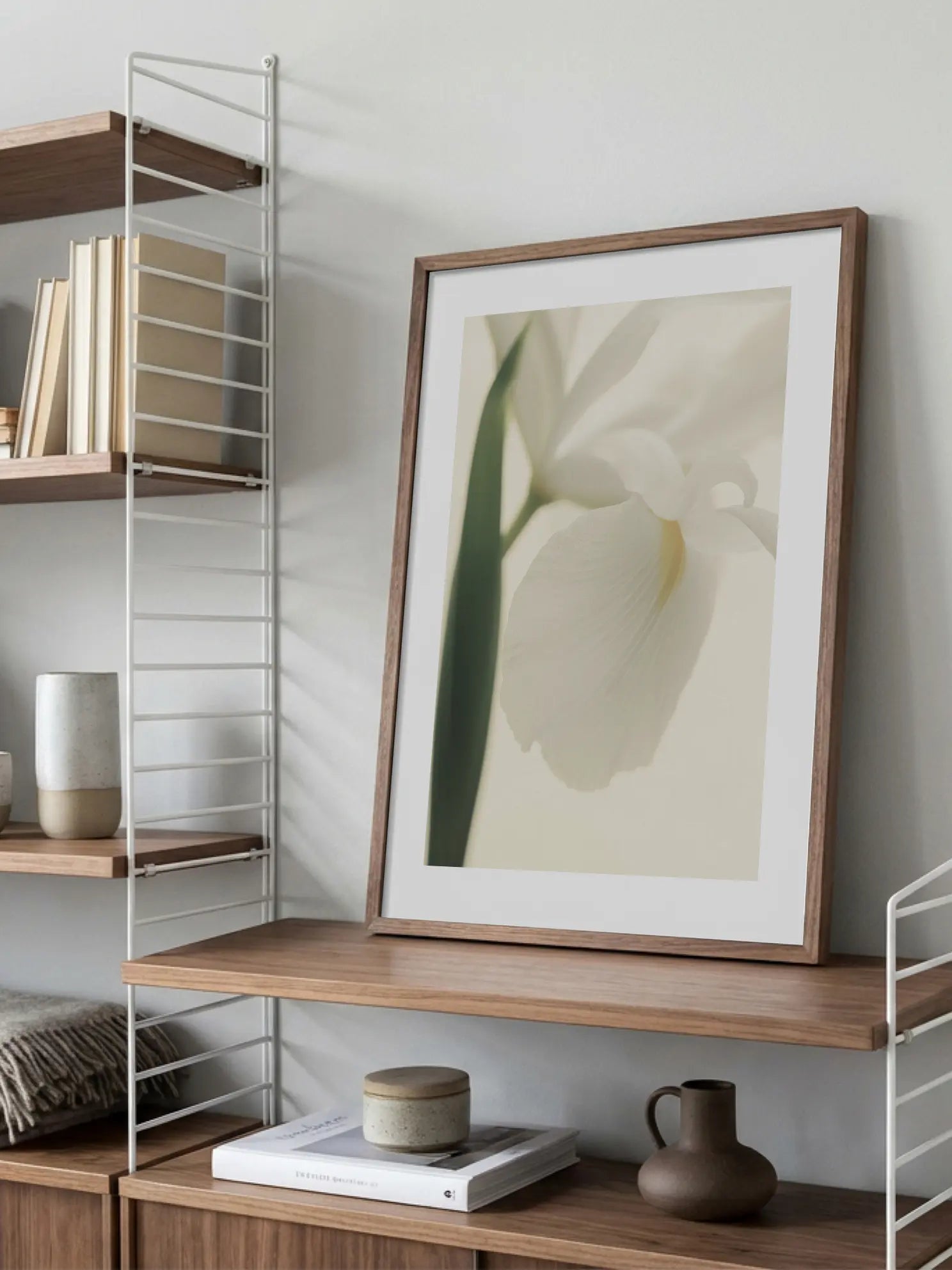White Iris Poster