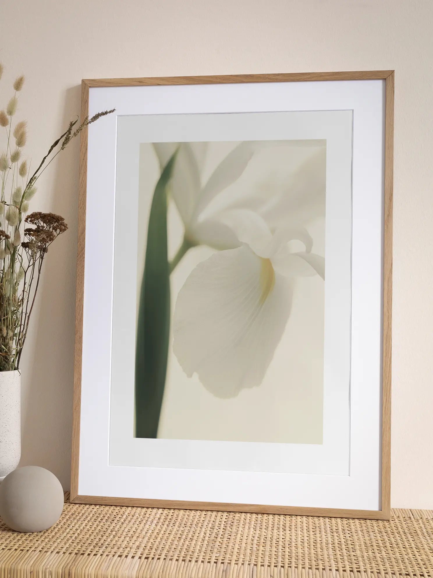 White Iris Poster
