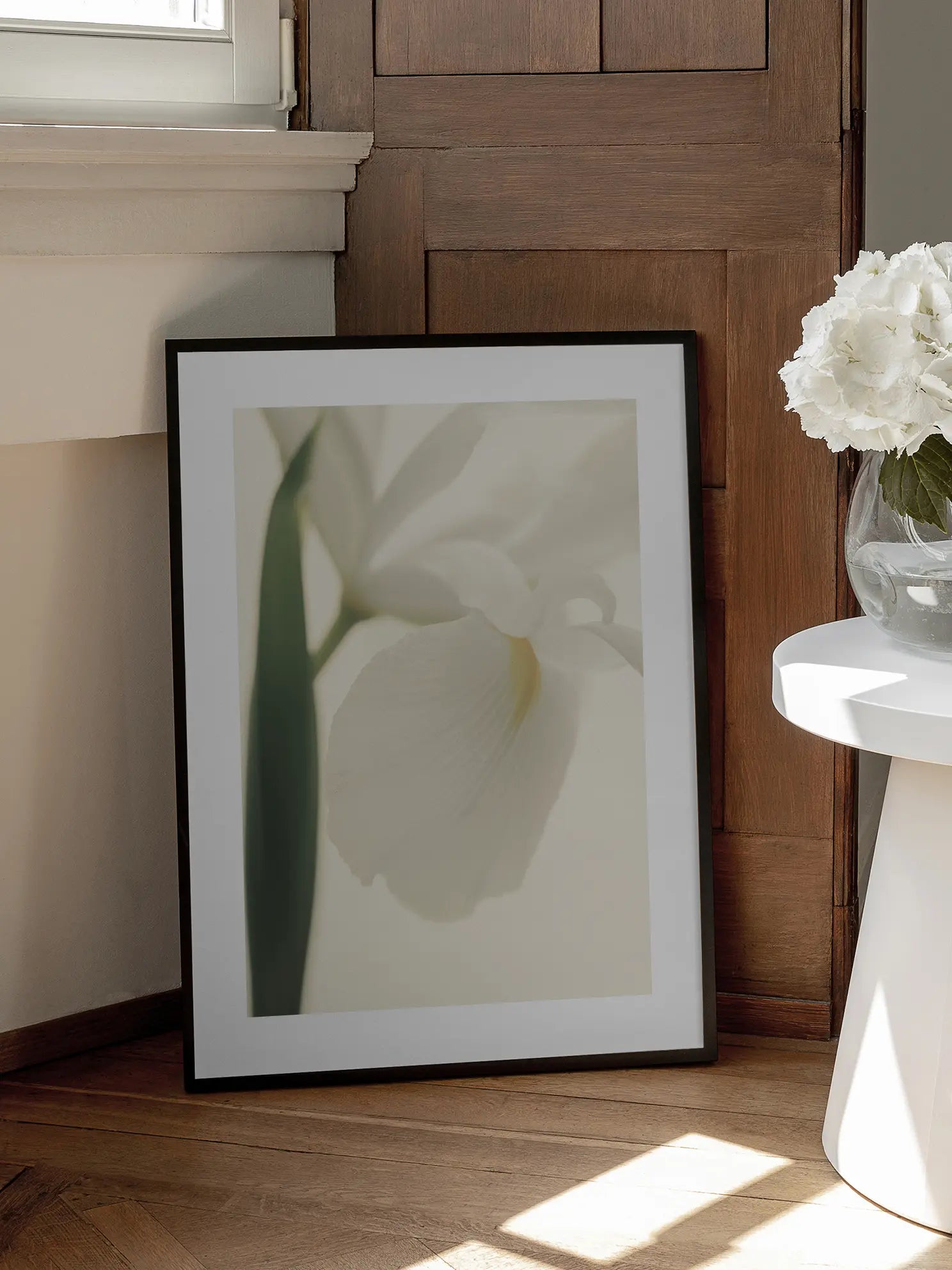 White Iris Poster