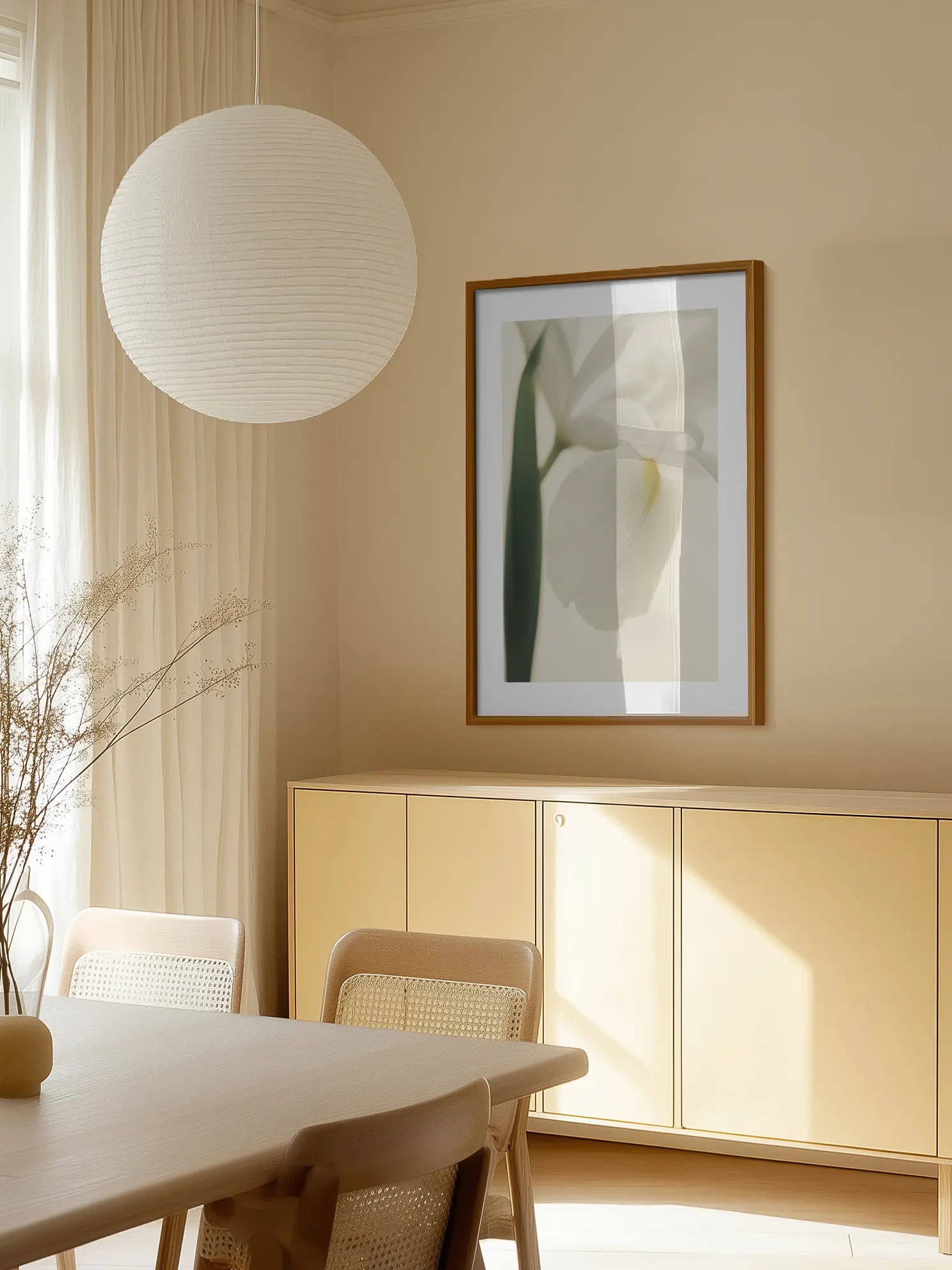 White Iris Poster