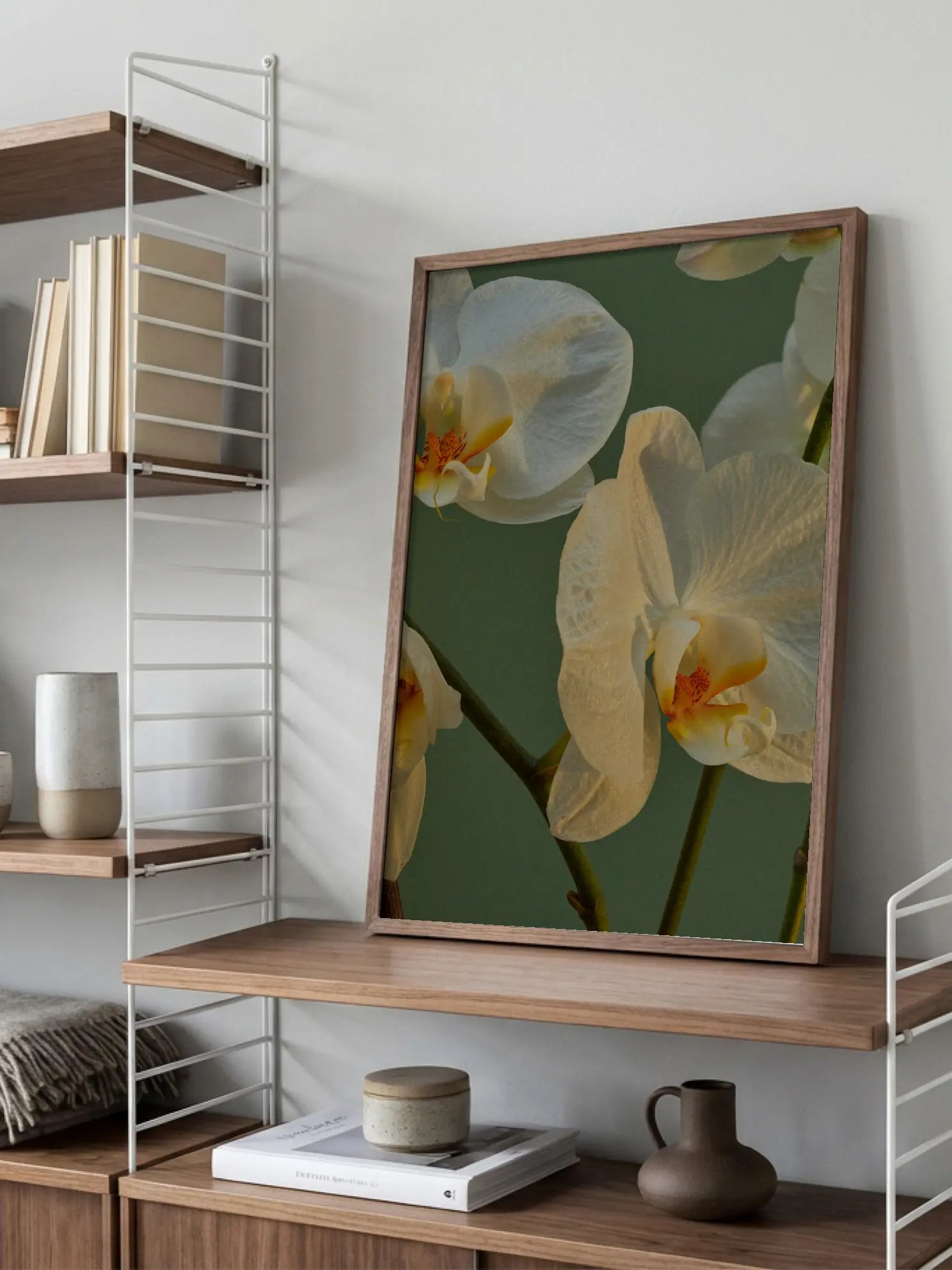 White Orchids Poster