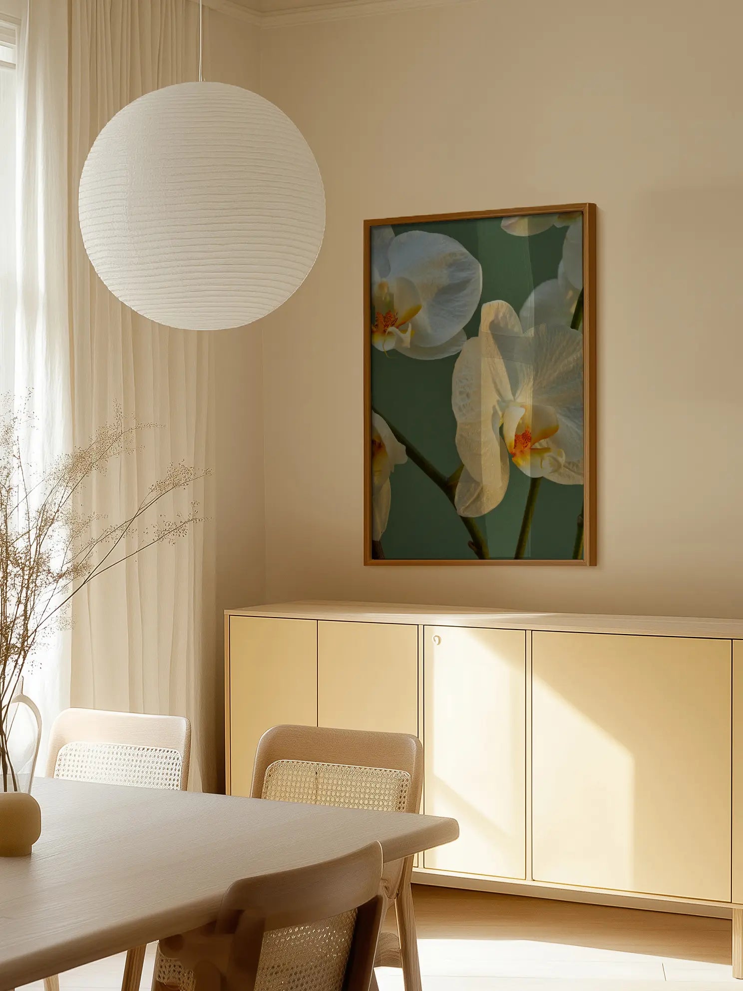 White Orchids Poster