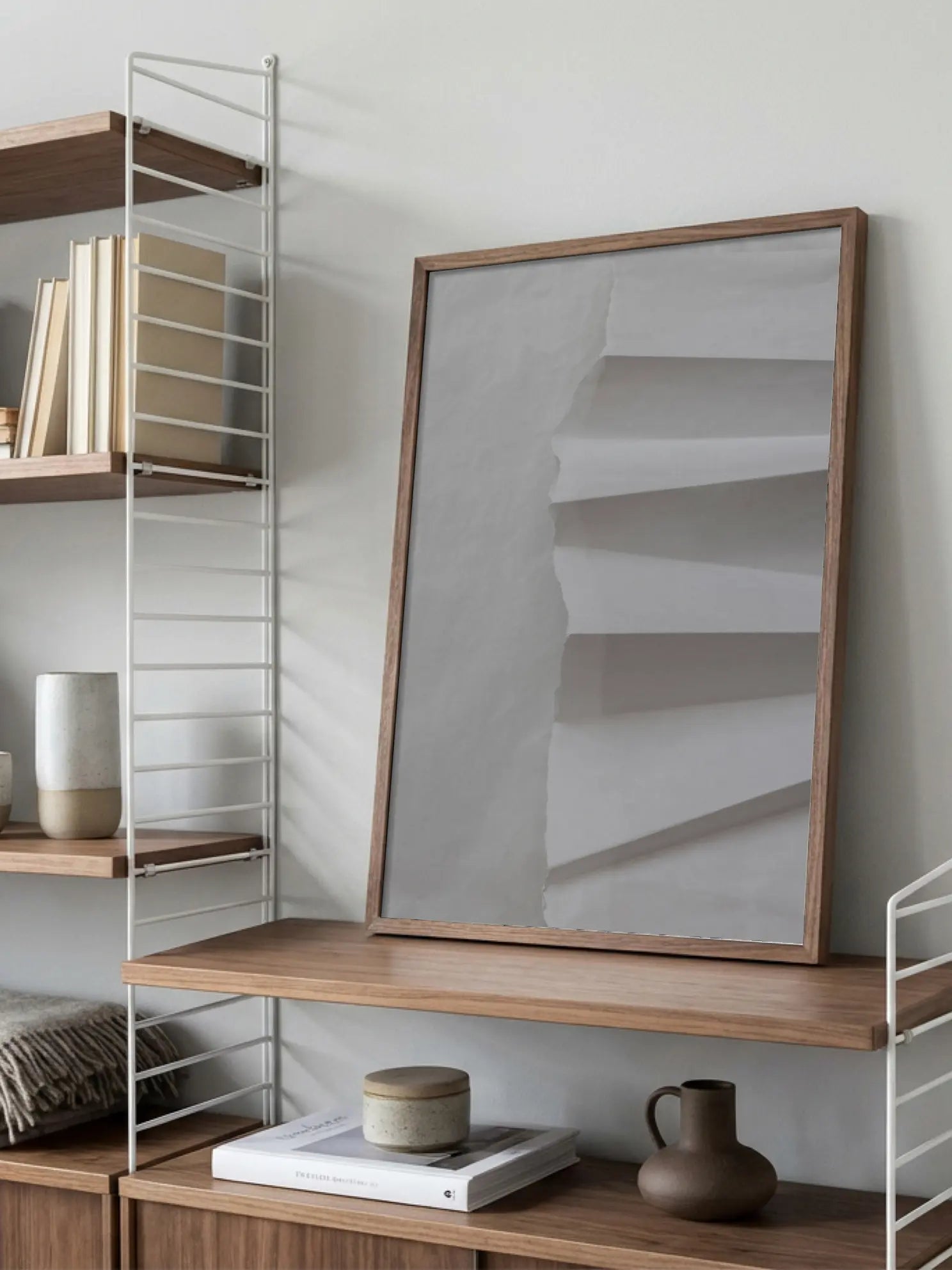 White Paper Folds Poster