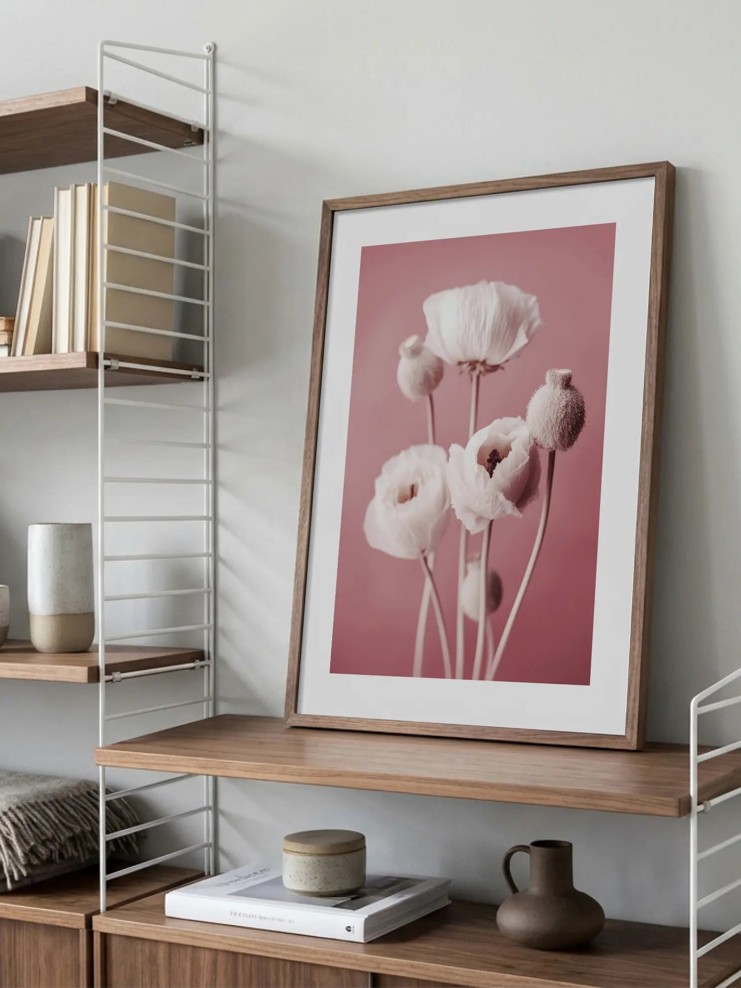 White Poppies Poster