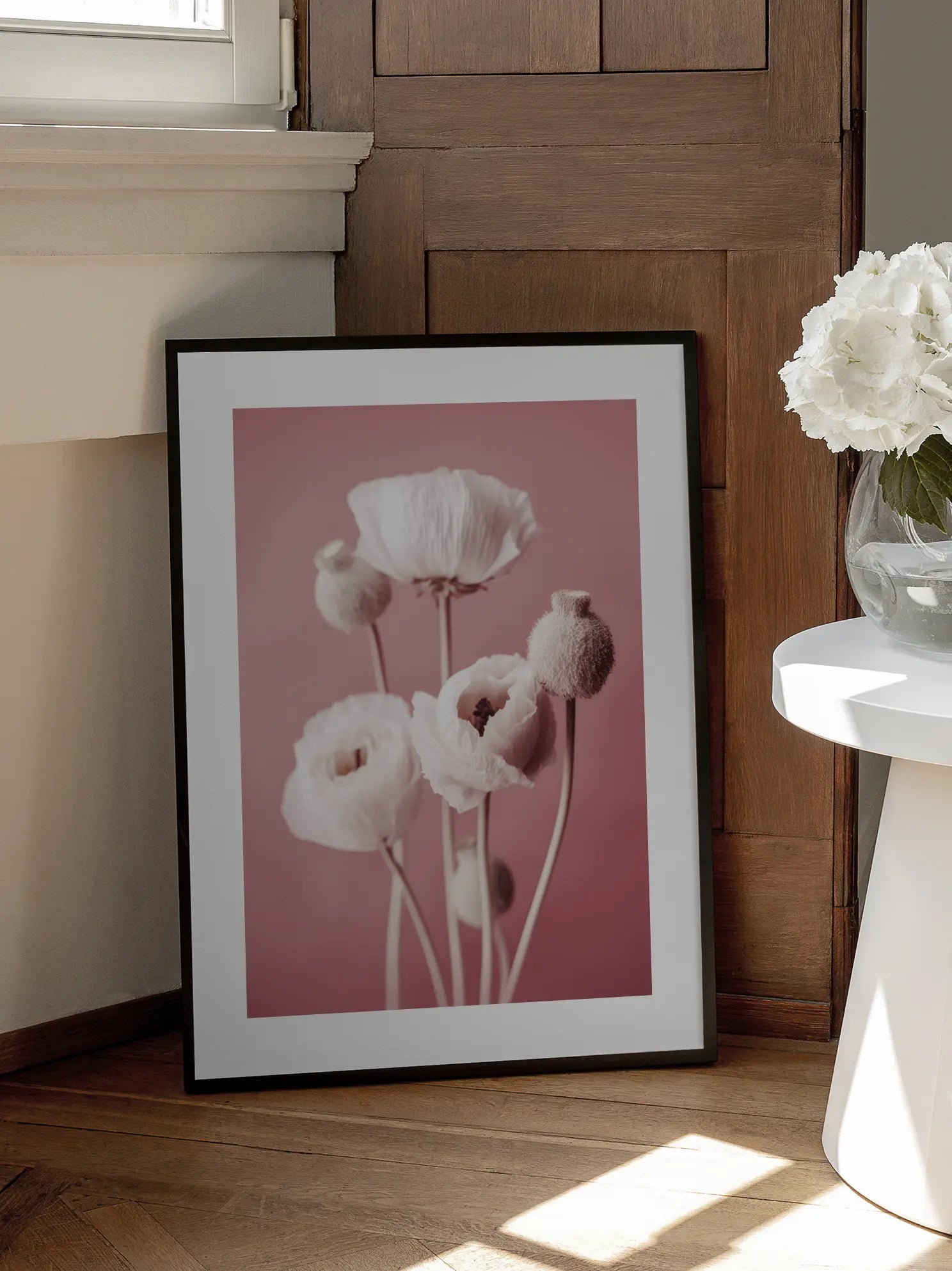White Poppies Poster