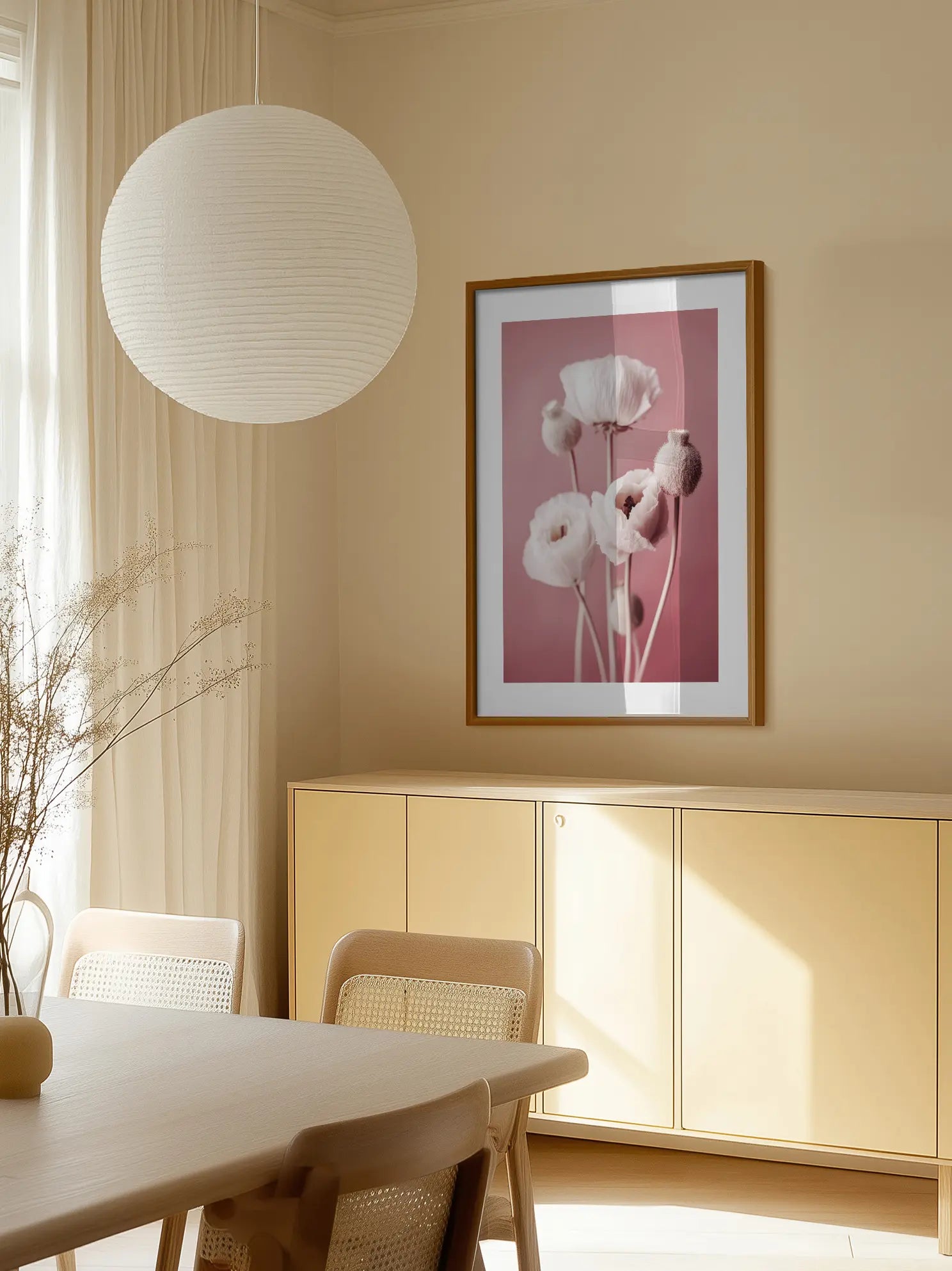 White Poppies Poster