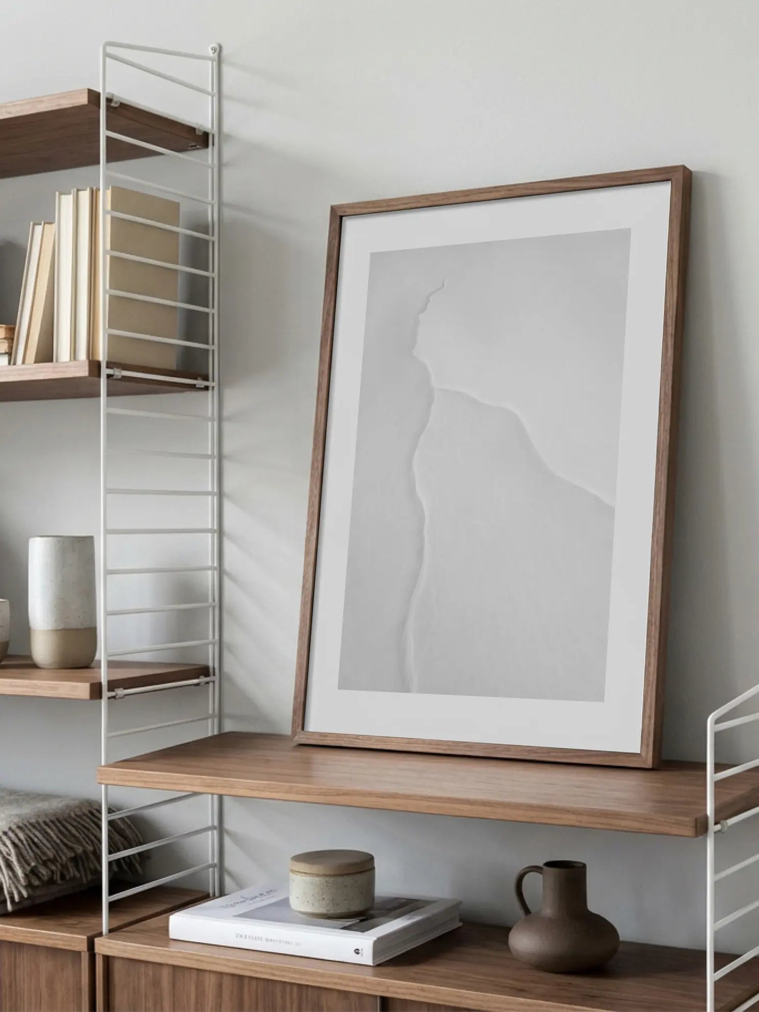White Shapes Poster