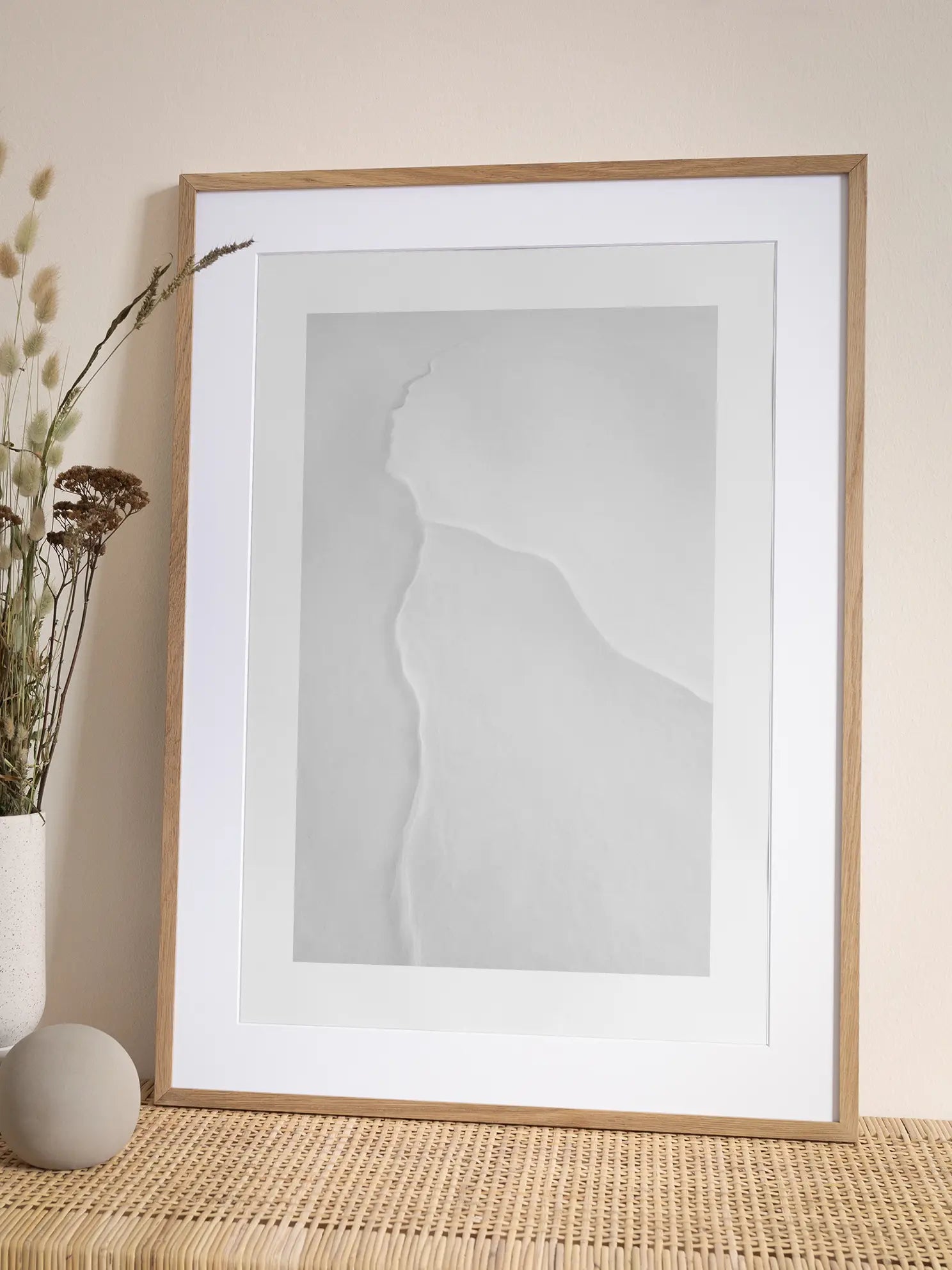 White Shapes Poster