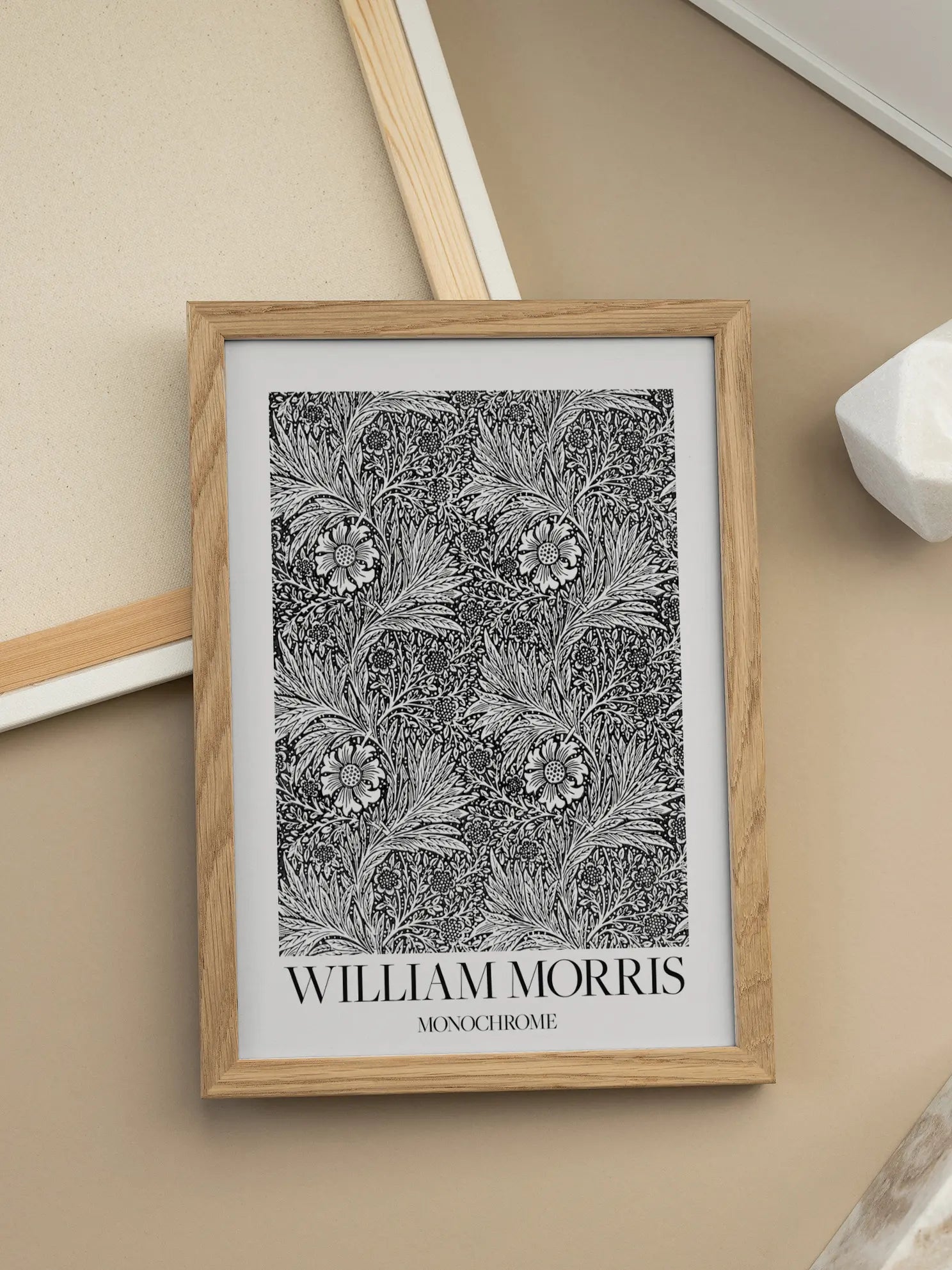 William Morris Monochrome Poster