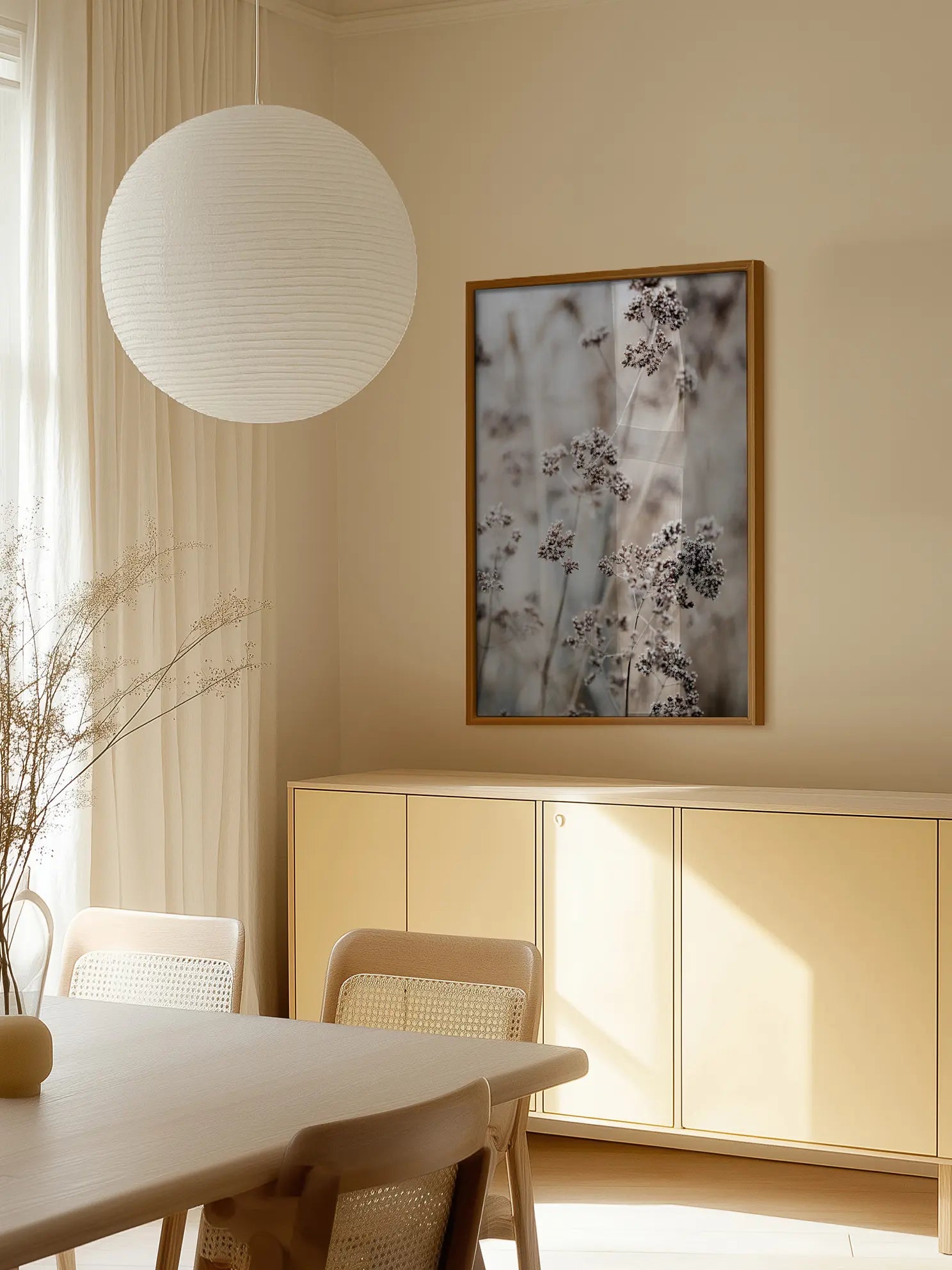 Winter Flowers Poster
