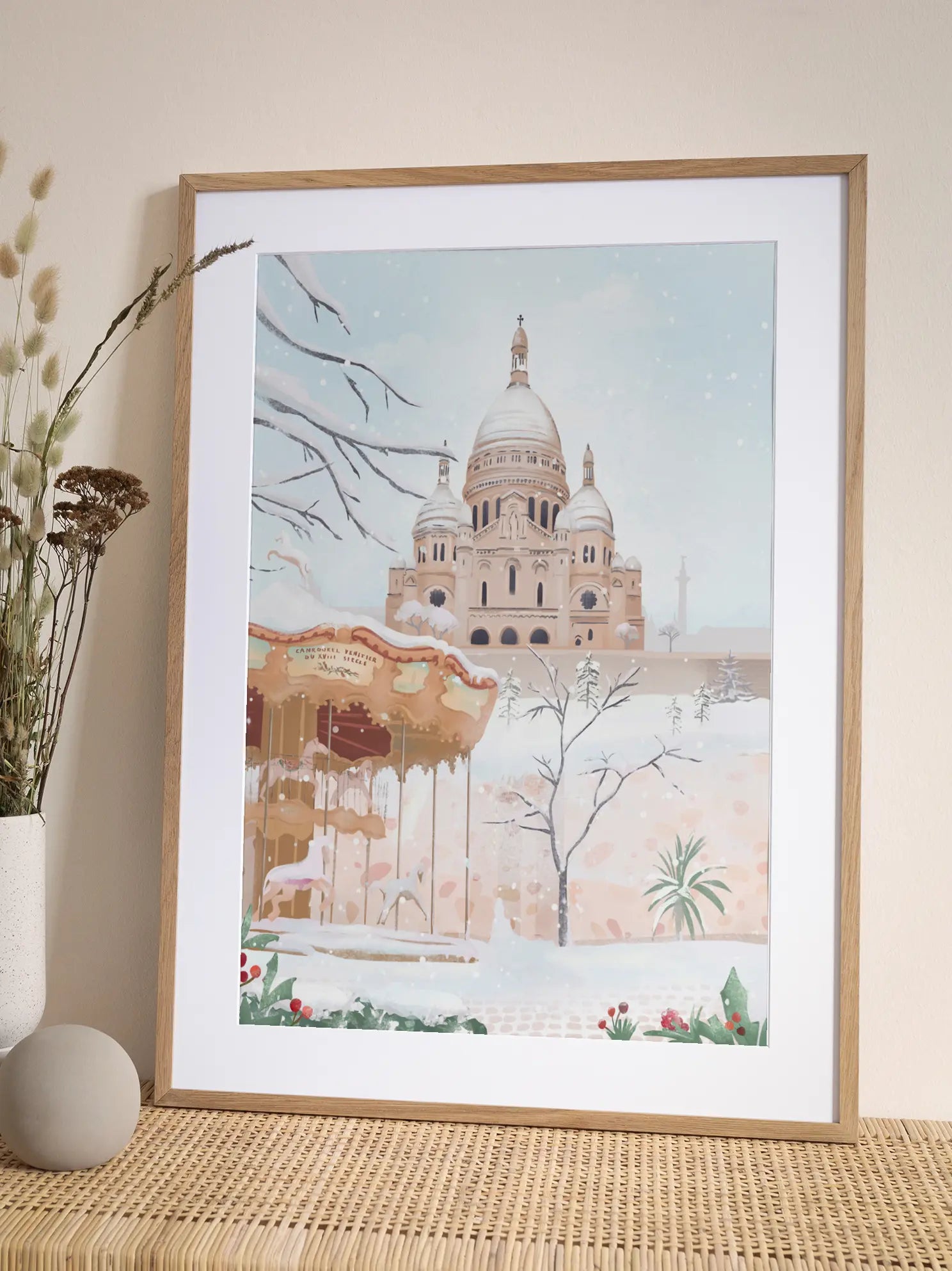 Winter in Paris Poster