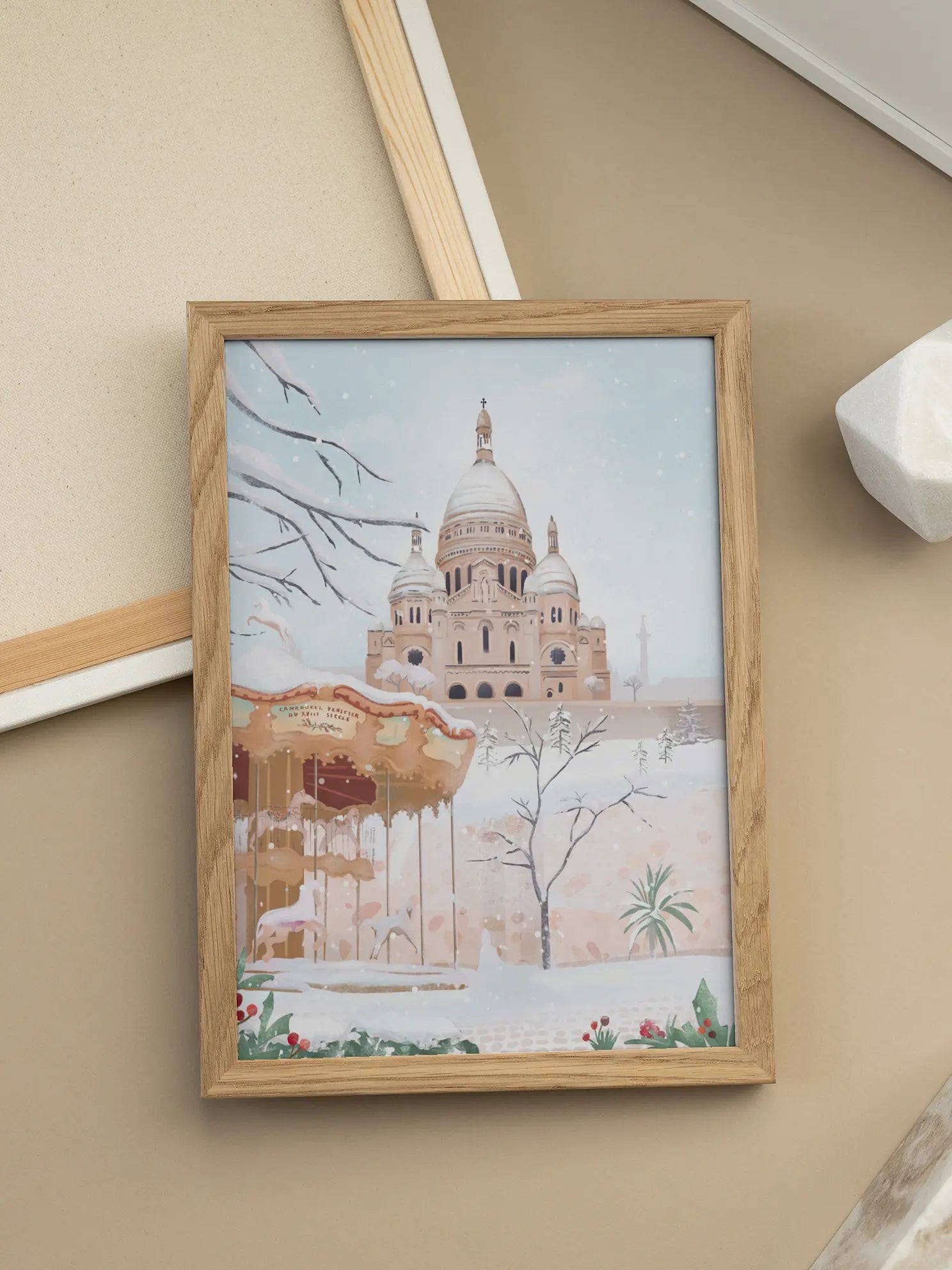 Winter in Paris Poster