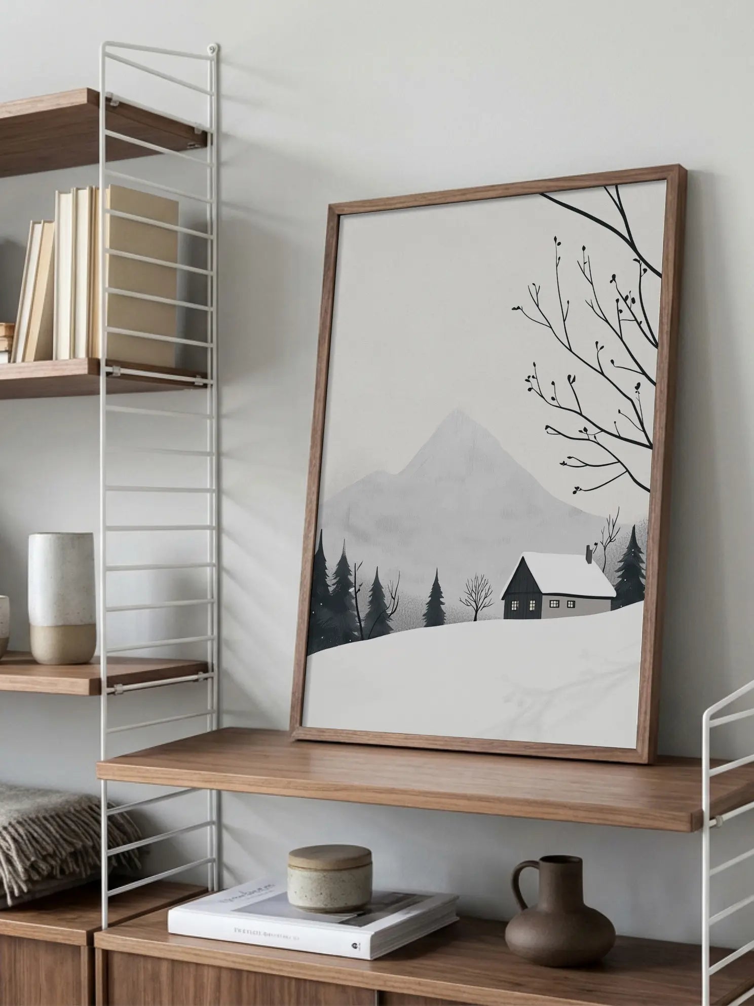 Winter Landscape House Snow Poster