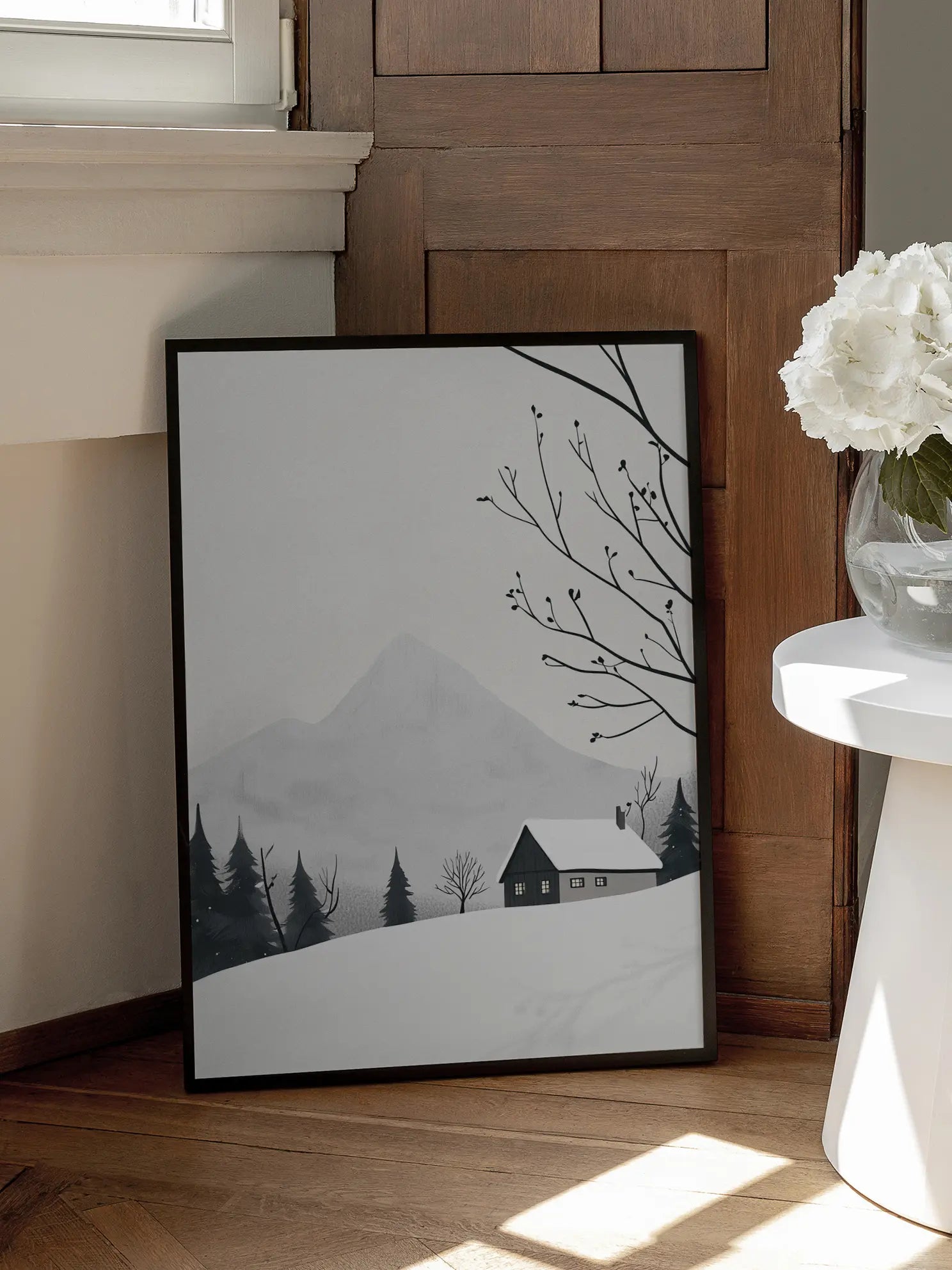 Winter Landscape House Snow Poster