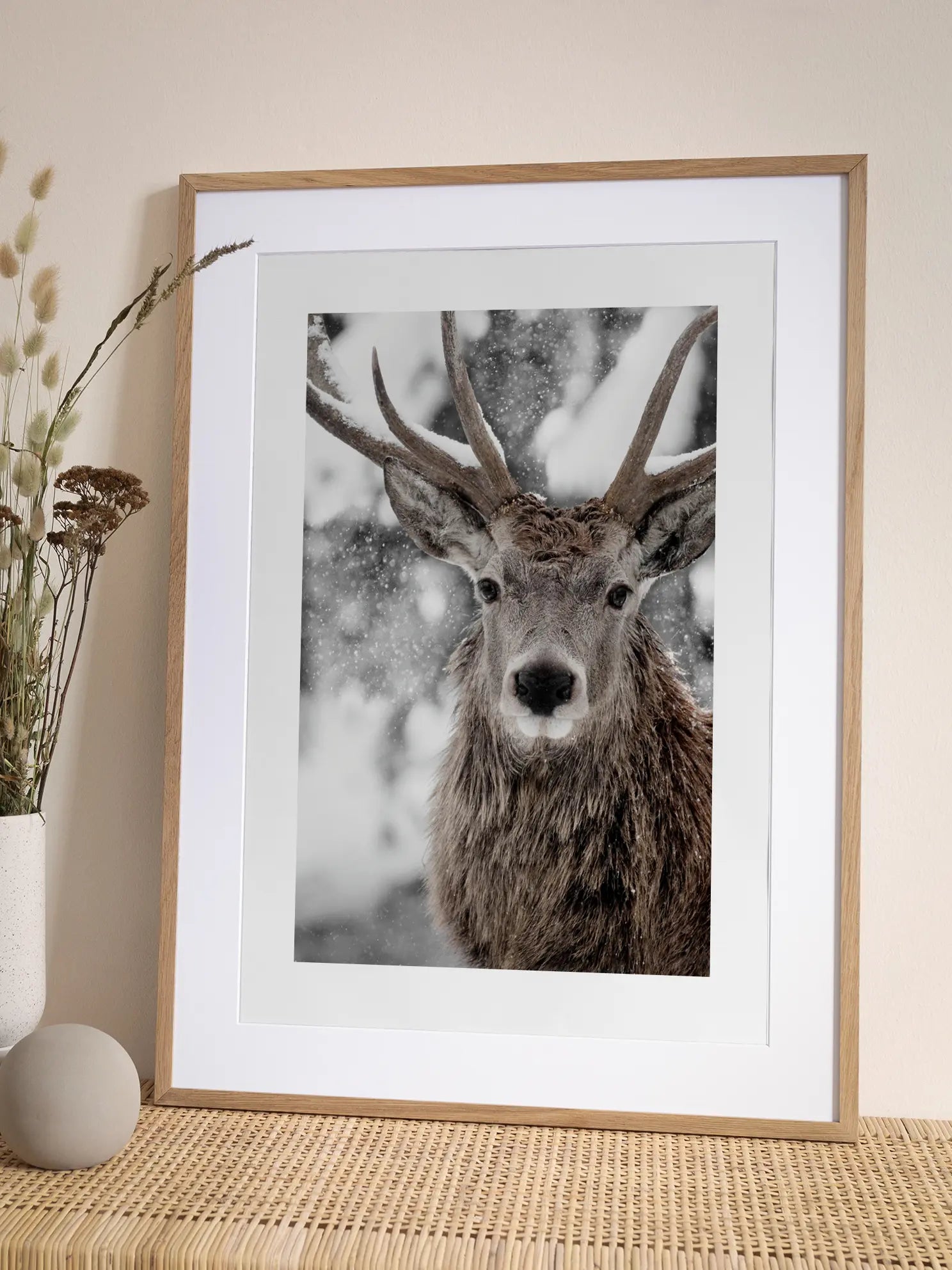 Winter Stag Poster