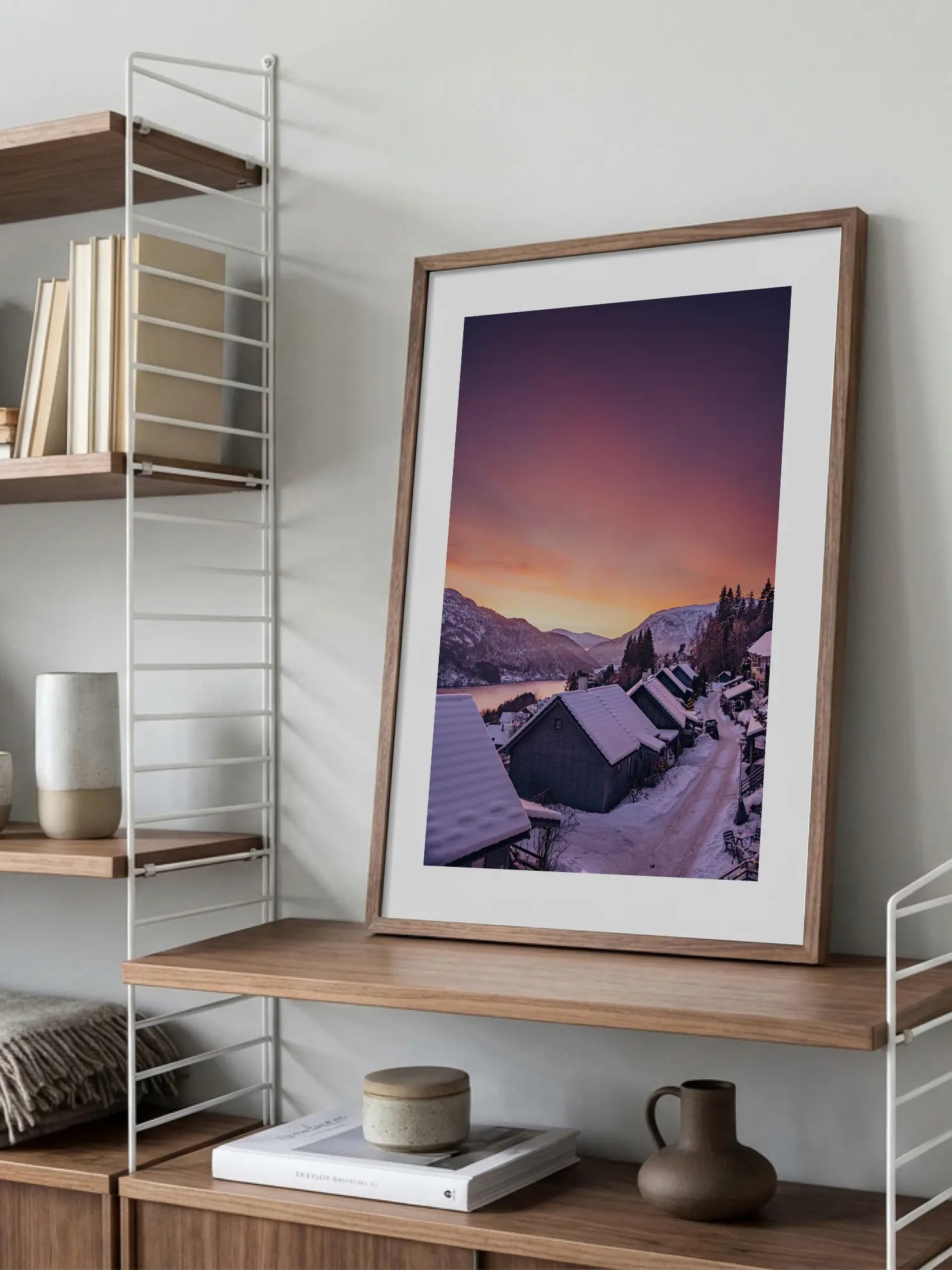 Winter Sunset Poster