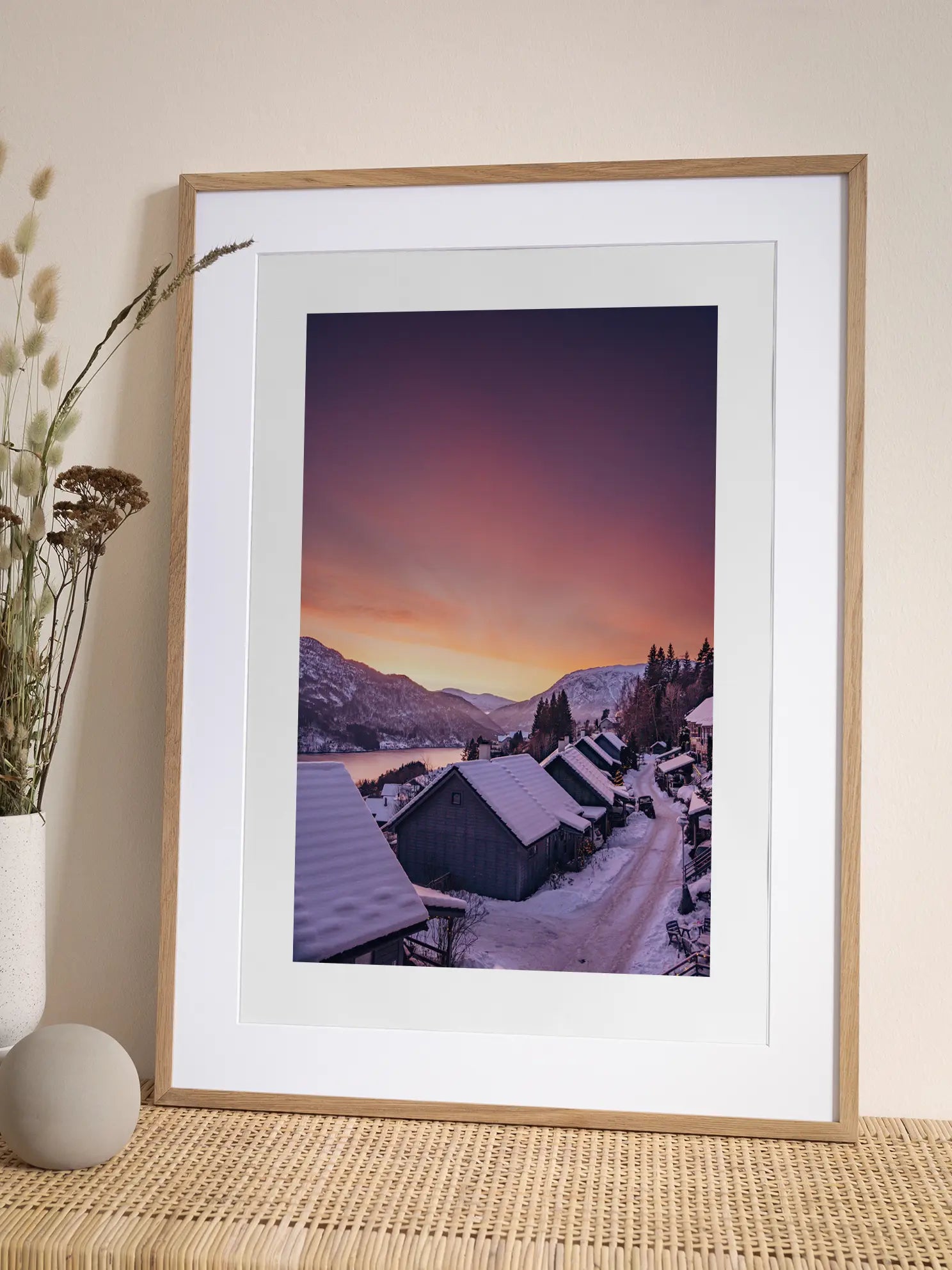 Winter Sunset Poster