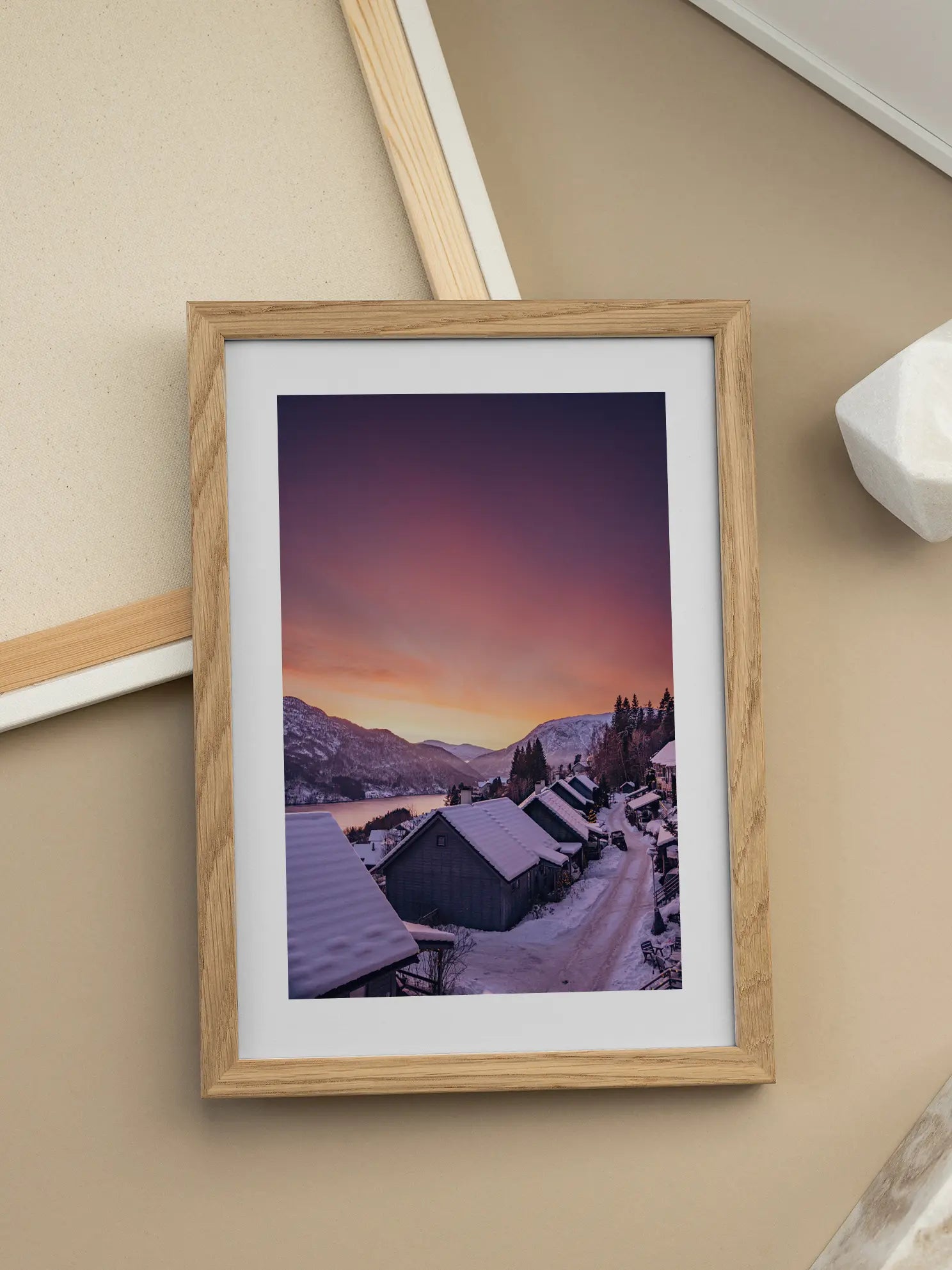 Winter Sunset Poster