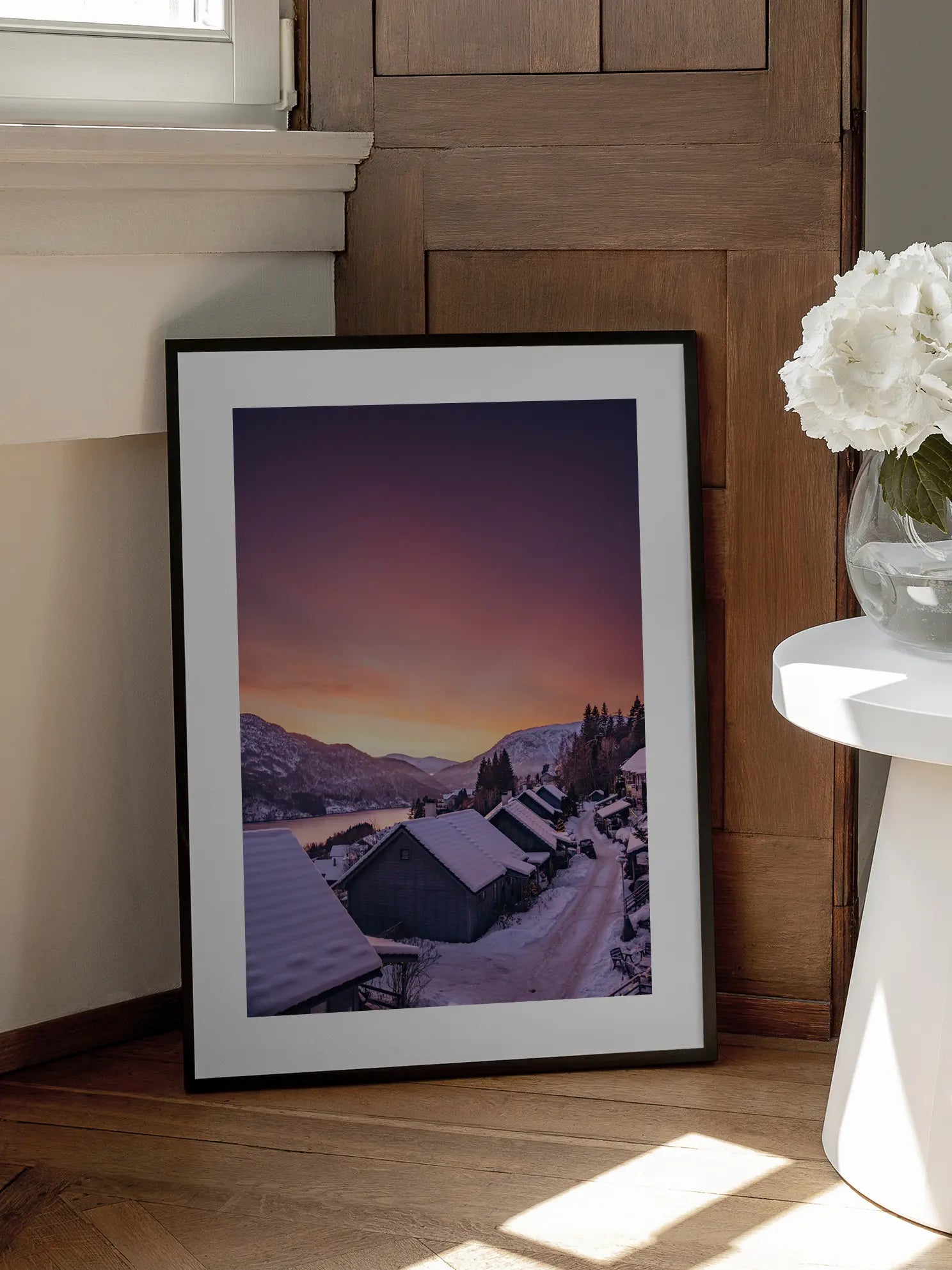 Winter Sunset Poster