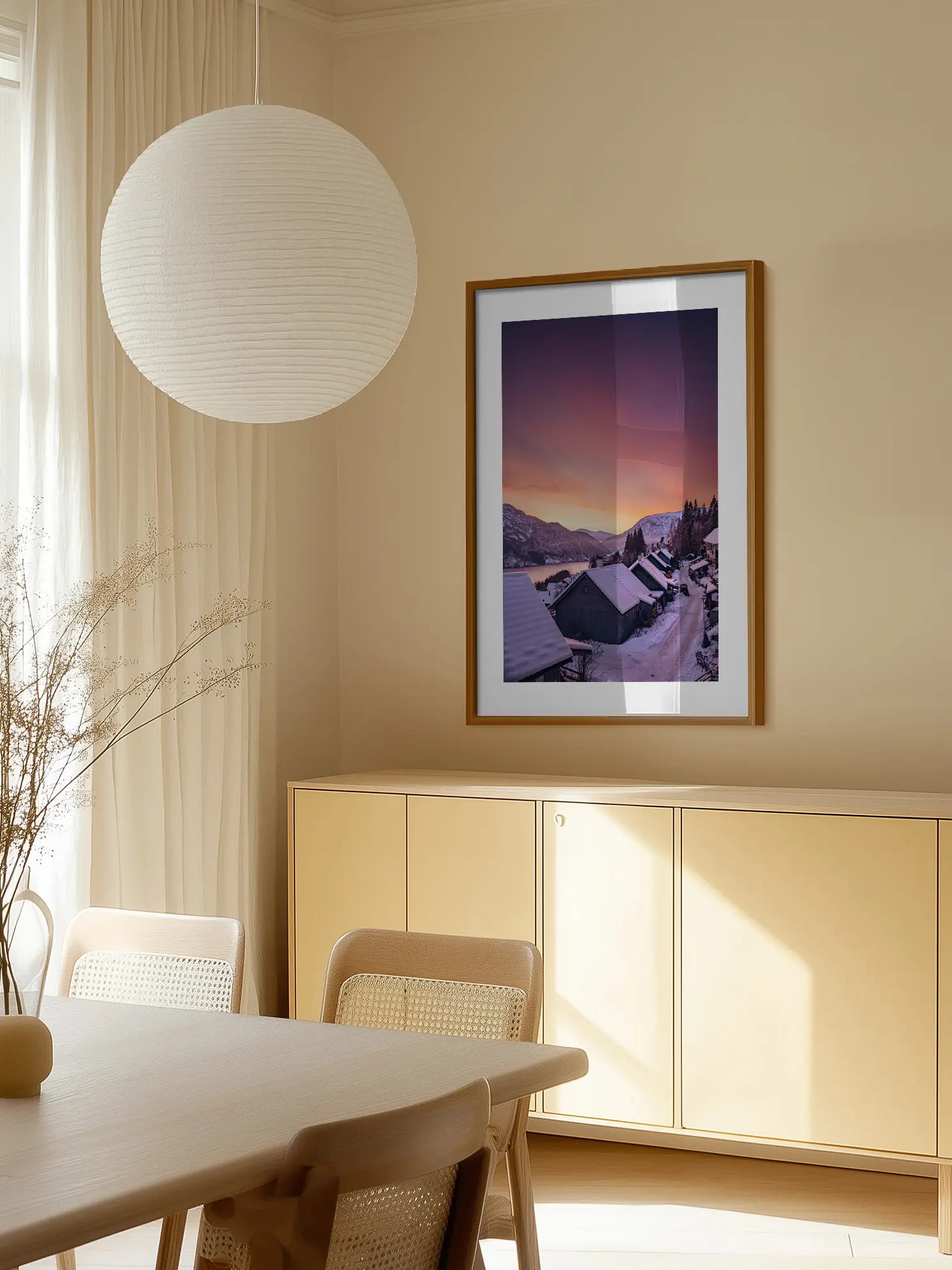 Winter Sunset Poster