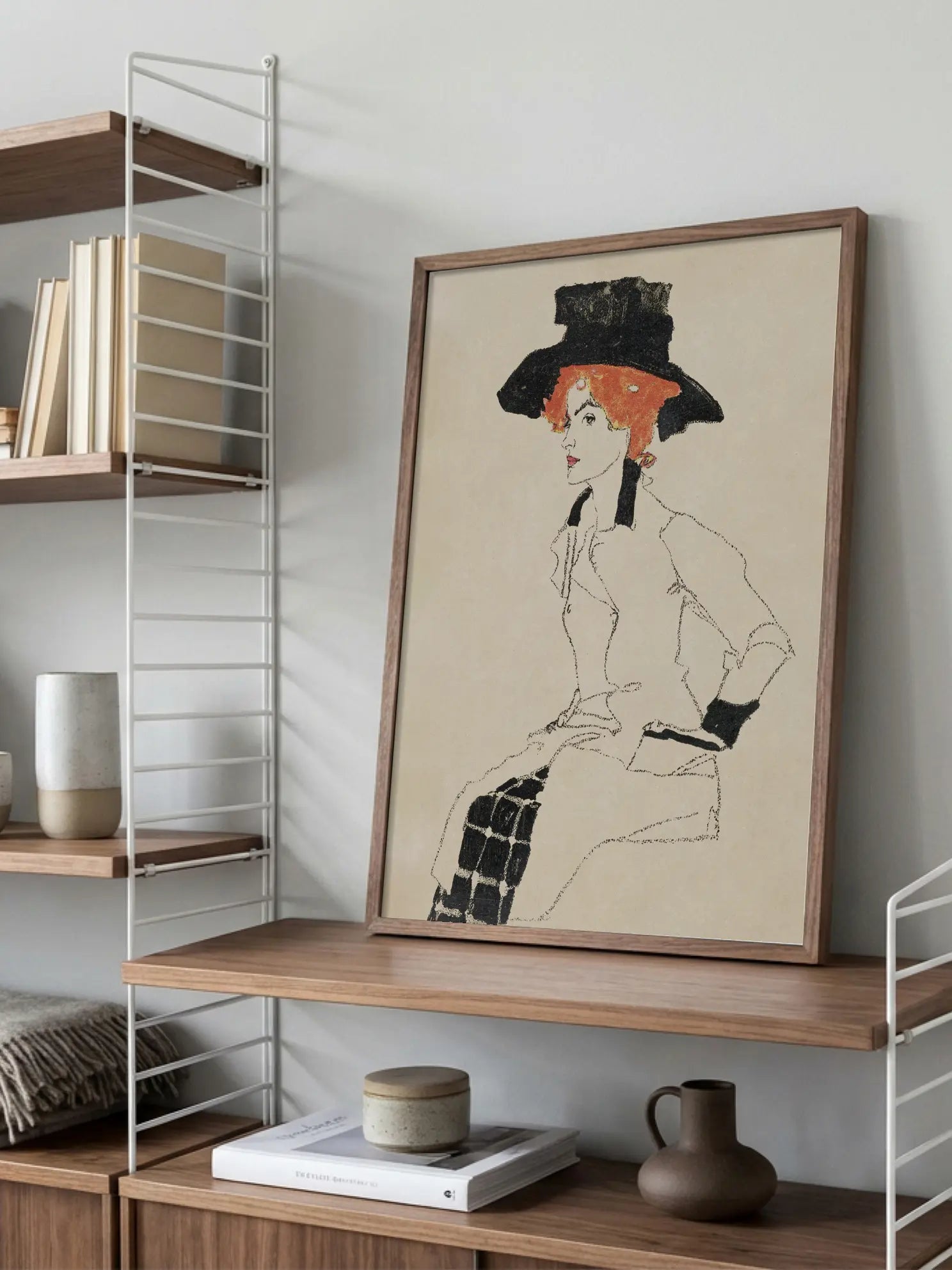 Woman in Hat Poster