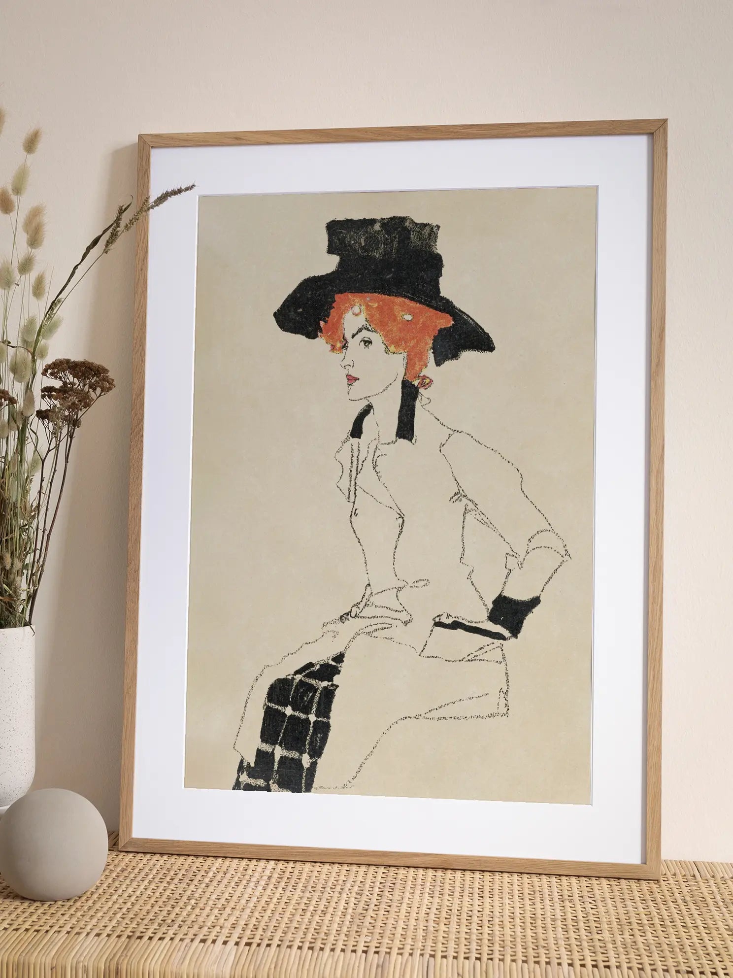 Woman in Hat Poster